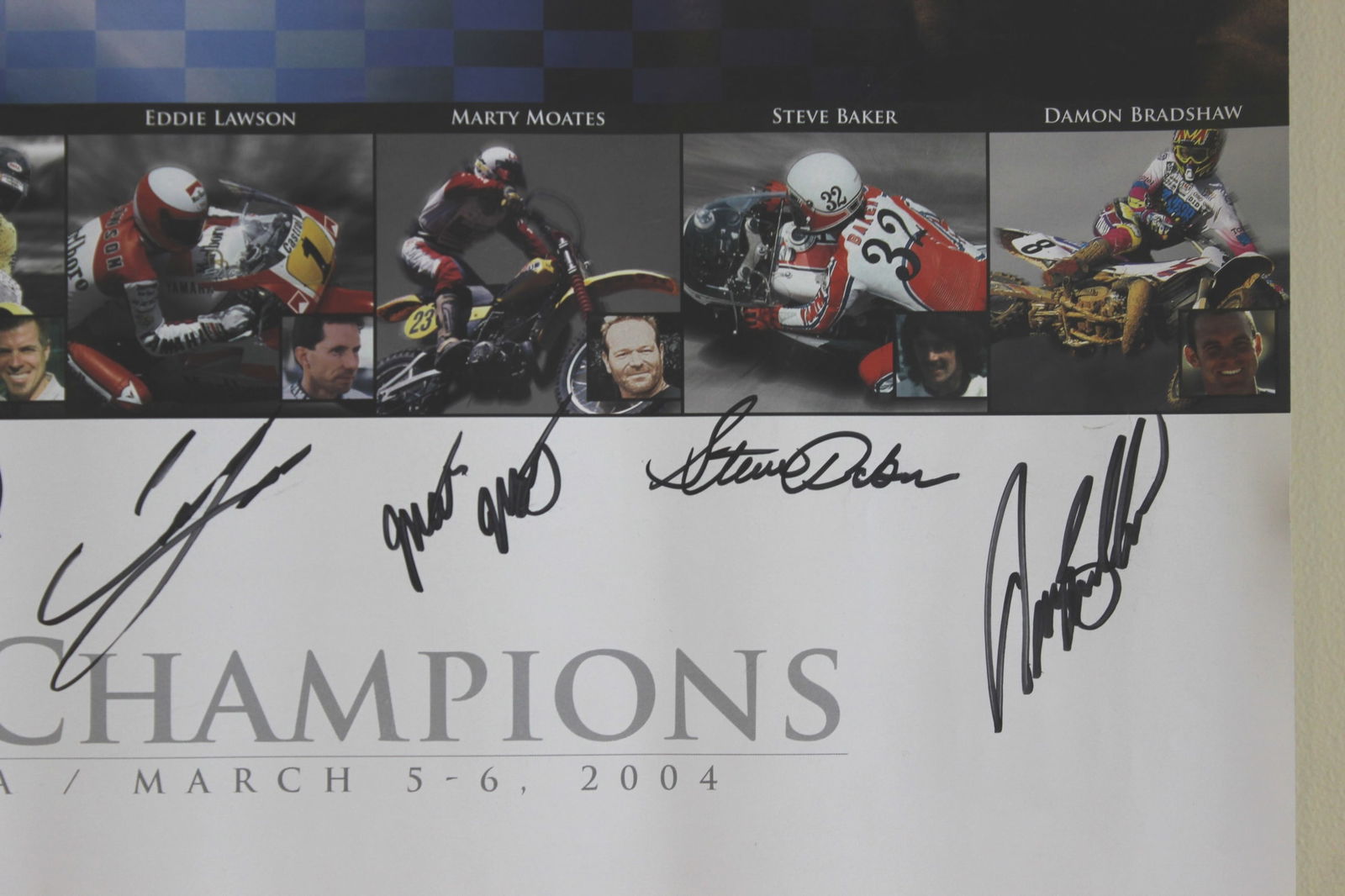 Two Signed Yamaha Motorcycle Racing Posters - 6
