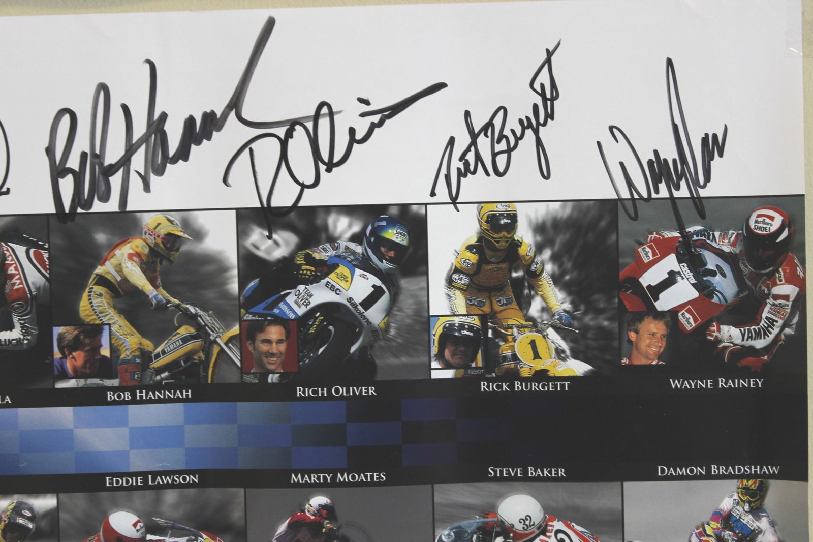 Two Signed Yamaha Motorcycle Racing Posters - 9