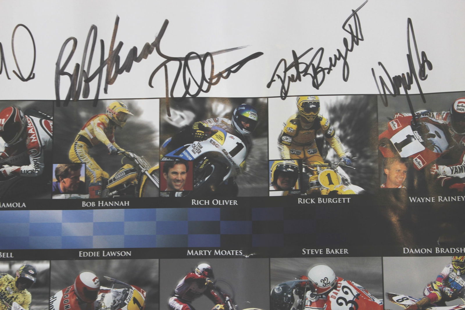 Two Signed Yamaha Motorcycle Racing Posters - 4