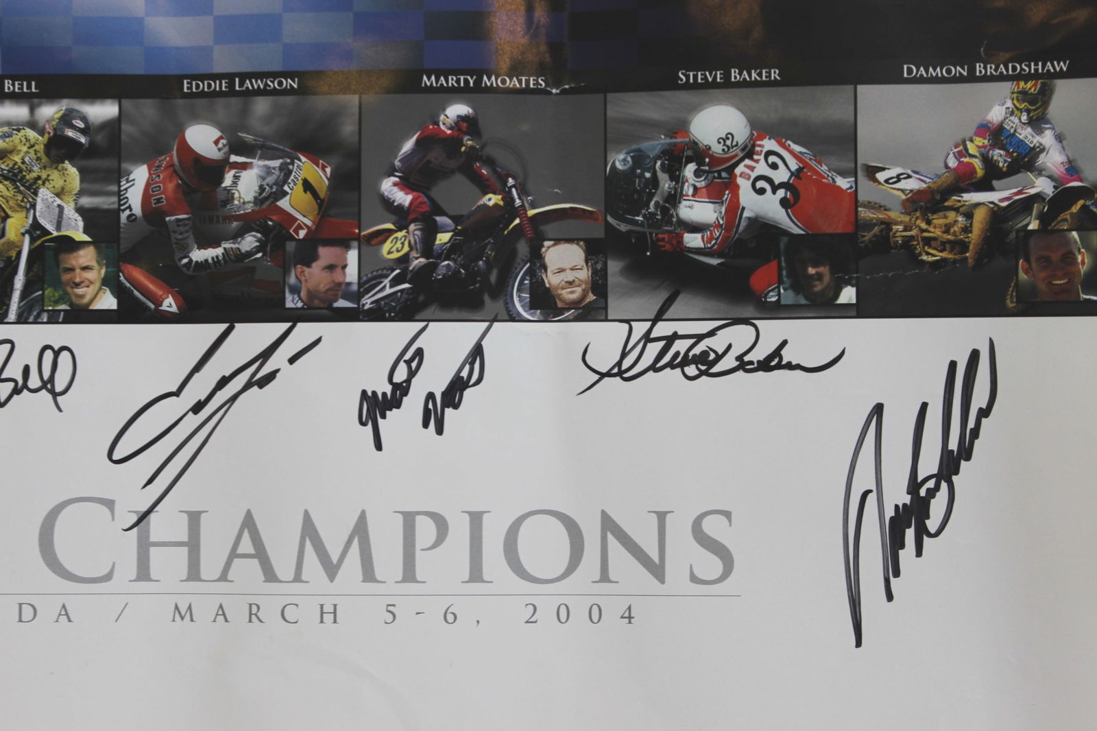 Two Signed Yamaha Motorcycle Racing Posters - 6