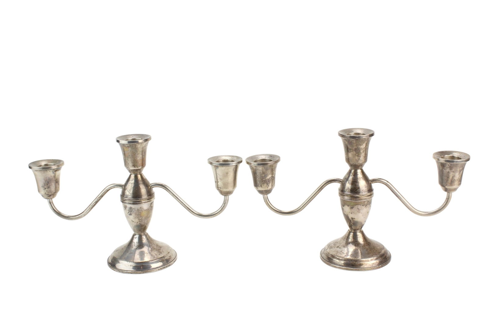 Pair of DUCHIN Sterling Weighed Candelabra (1 of 8)