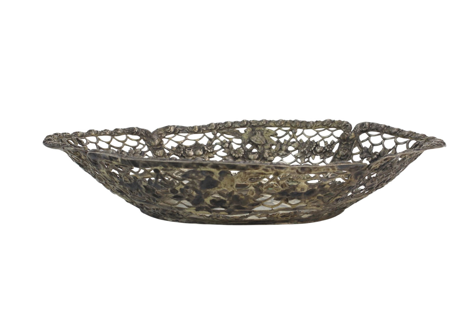 W.W. Silver 800 Pierced Decorative Bowl (1 of 10)