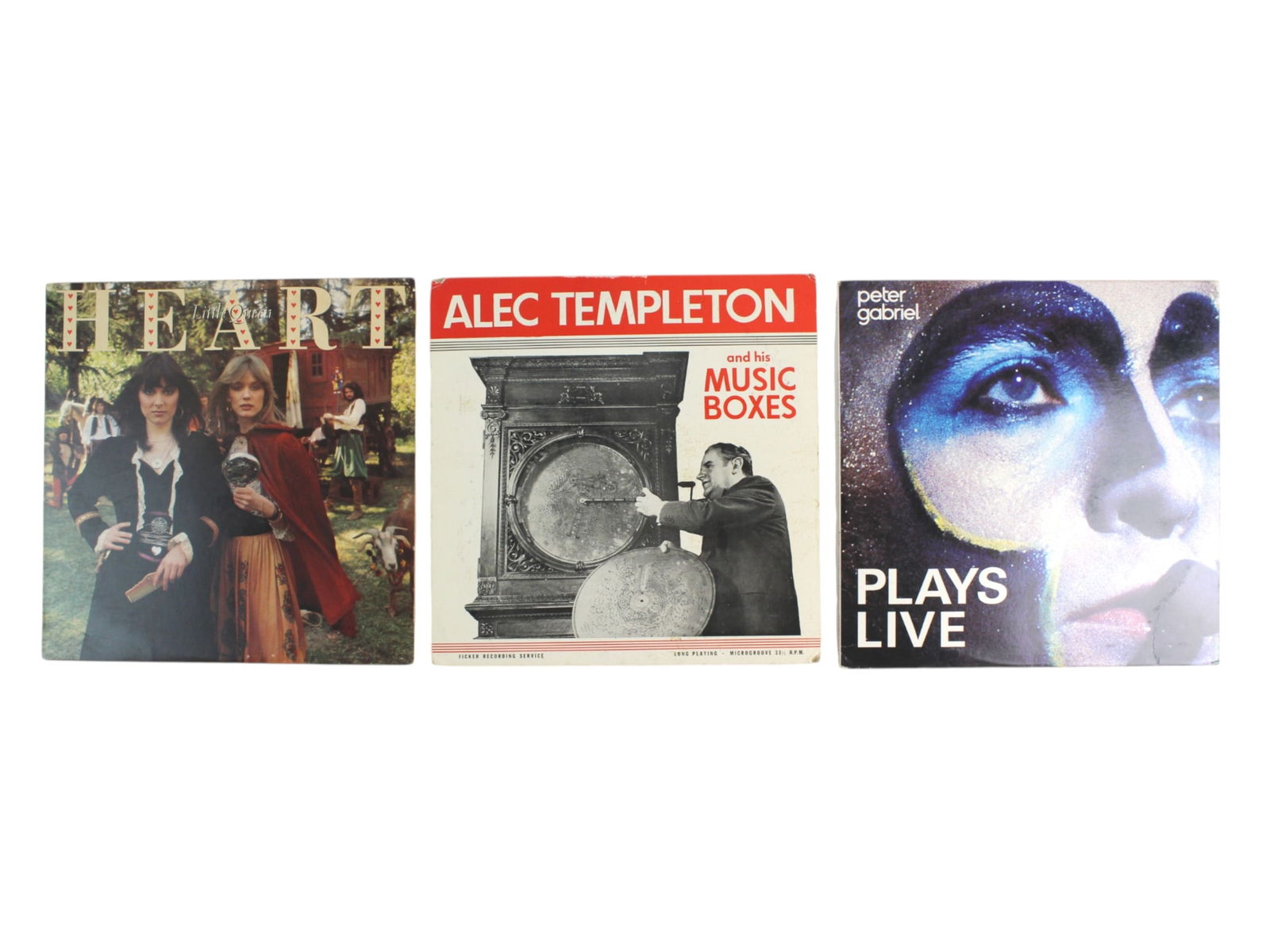 3 Classic Vinyl Records–Heart, Templeton, Gabriel (1 of 17)