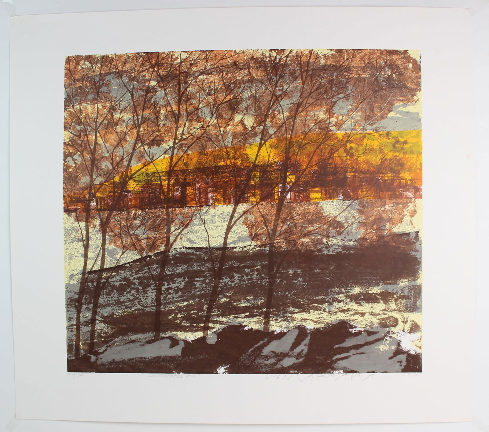 Howard Bradford, Silhouettes #3, Signed Serigraph (1 of 3)