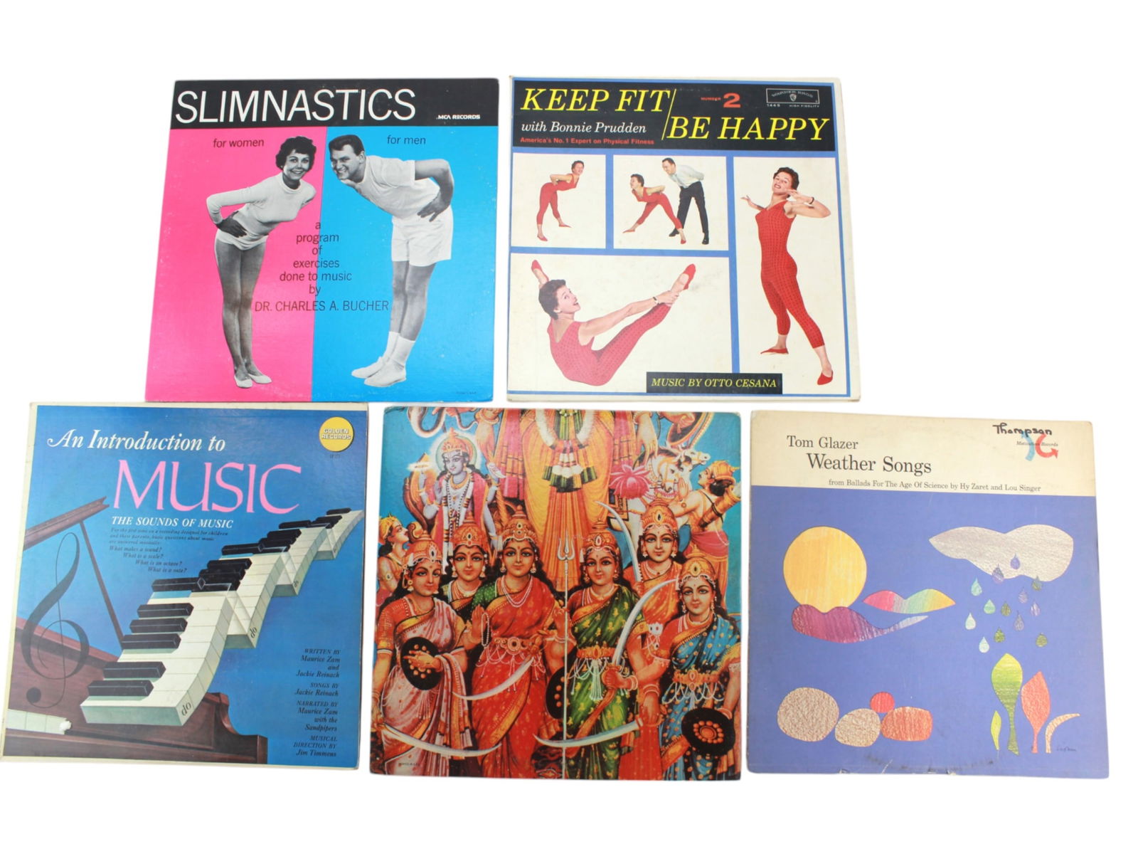 Five 12-inch Vinyl Audio Records (1 of 18)