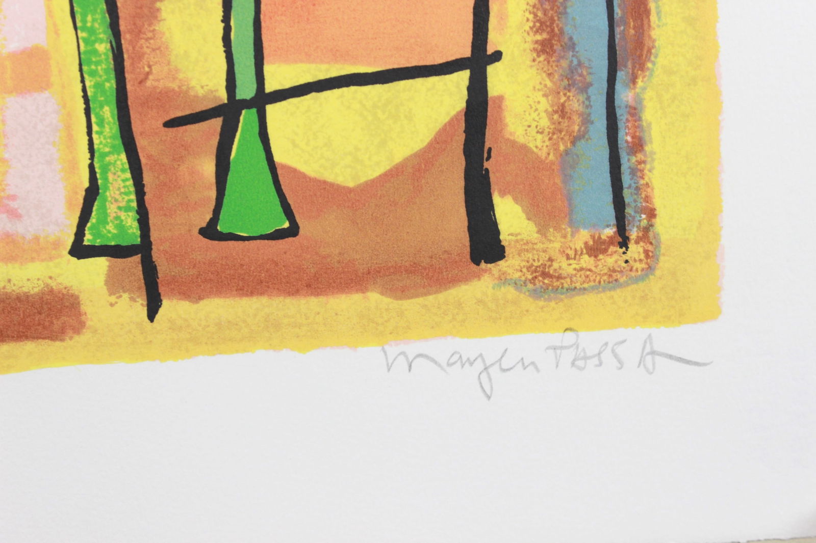 Mayeu Passa, Silent Drama, Signed Lithograph - 2