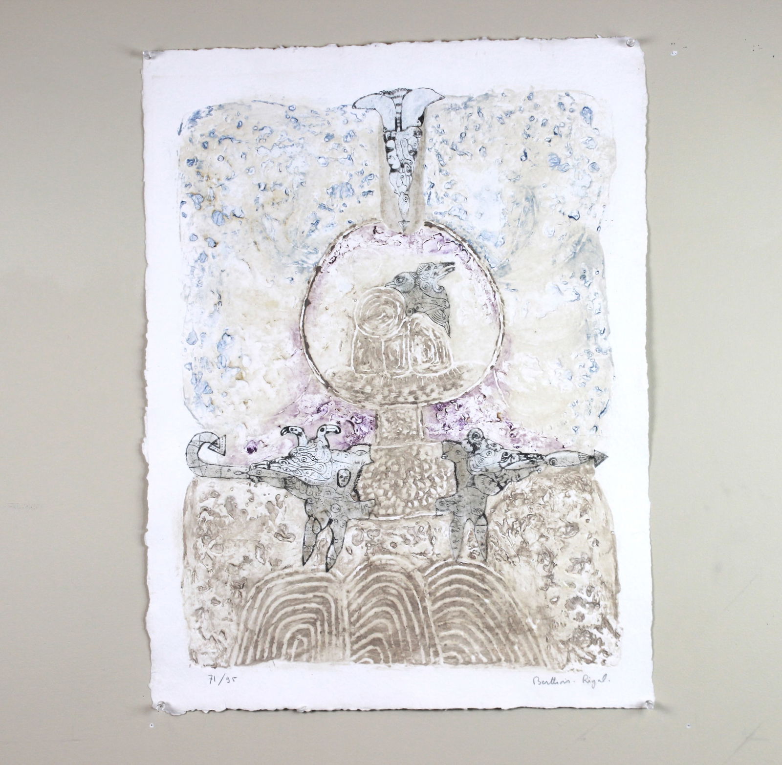 Bernard Berthois-Rigal, Signed Original Etching (1 of 3)