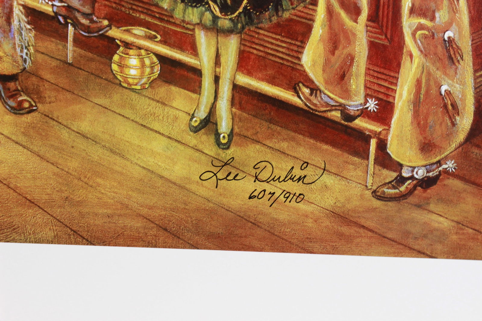 Lee Dubin, Western Saloon, Signed Lithograph - 2