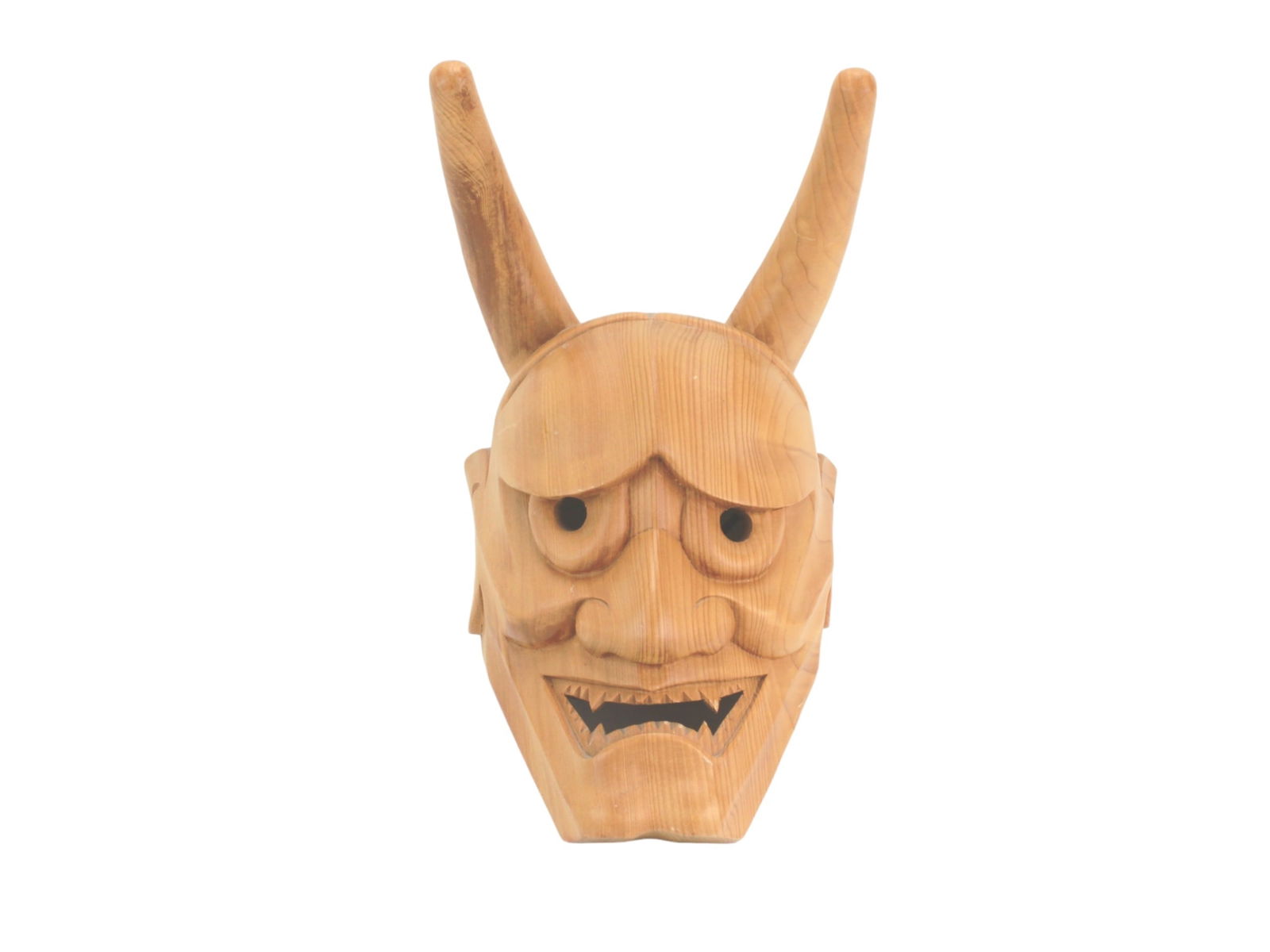 Japanese Hand Carved Wooden Mask (1 of 5)