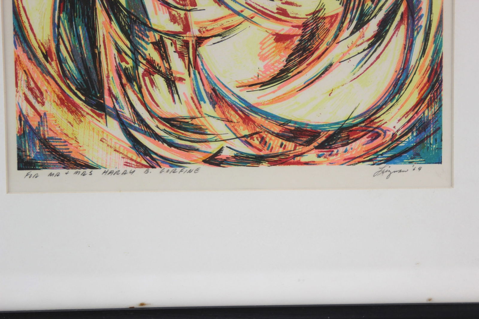 William Leizman, Swirl Composition, Lithograph - 3