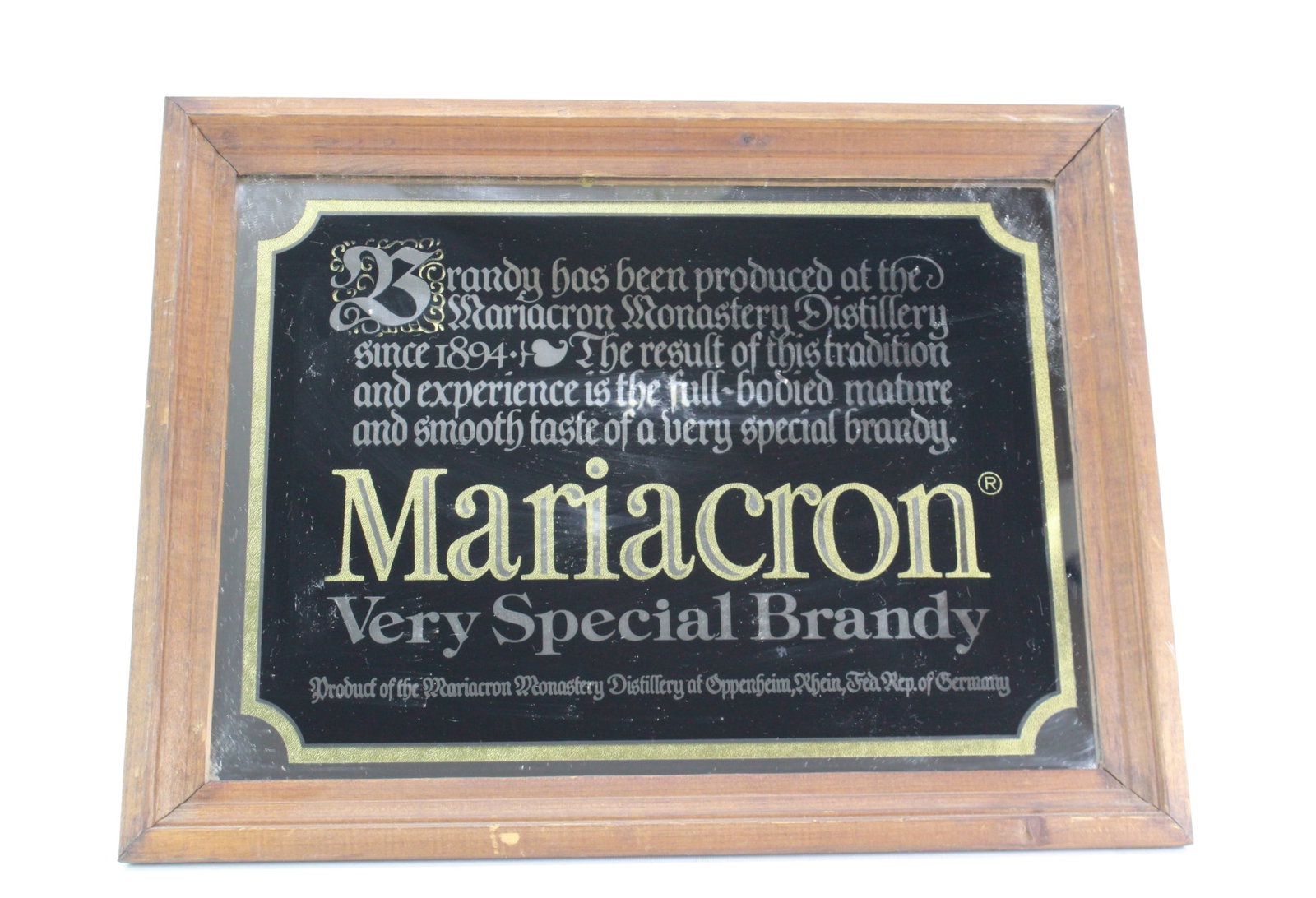 Mariacron Very Special Brandy Vintage Mirror Sign (1 of 3)