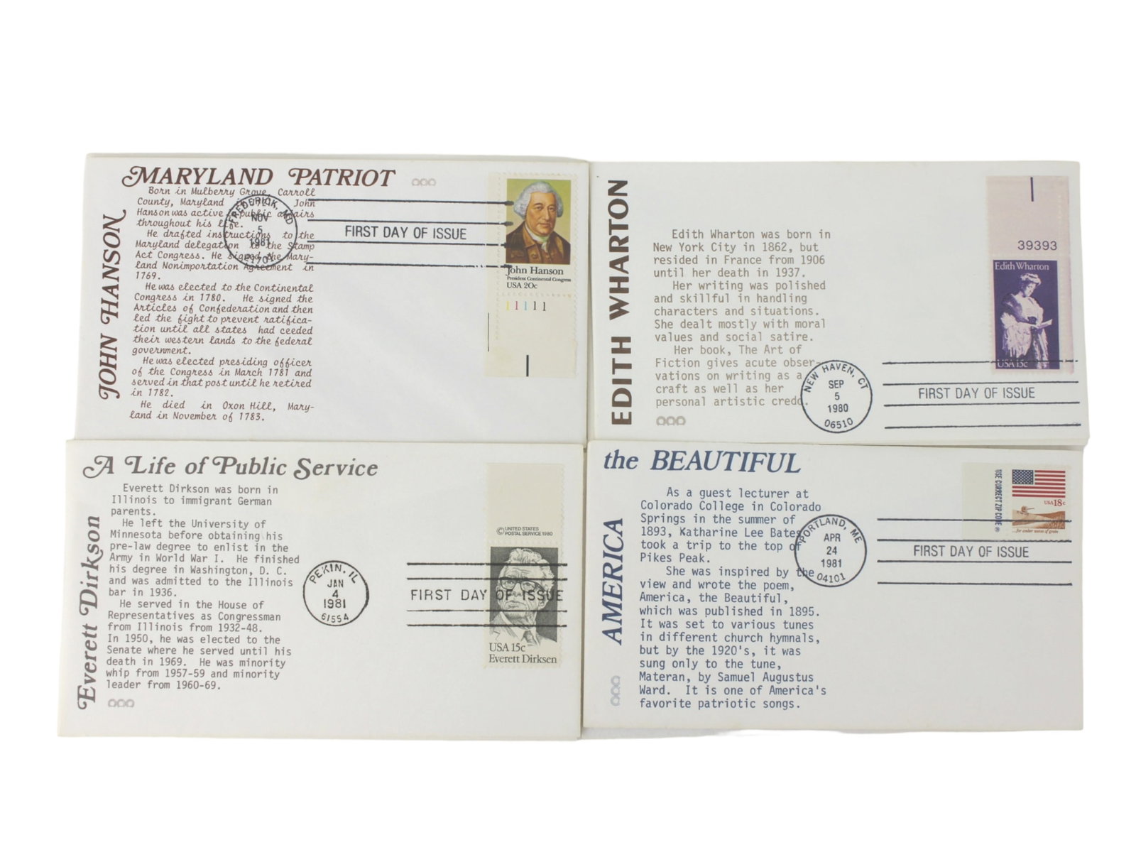 24 ASSORTED FIRST DAY COVERS-PEOPLE - 2