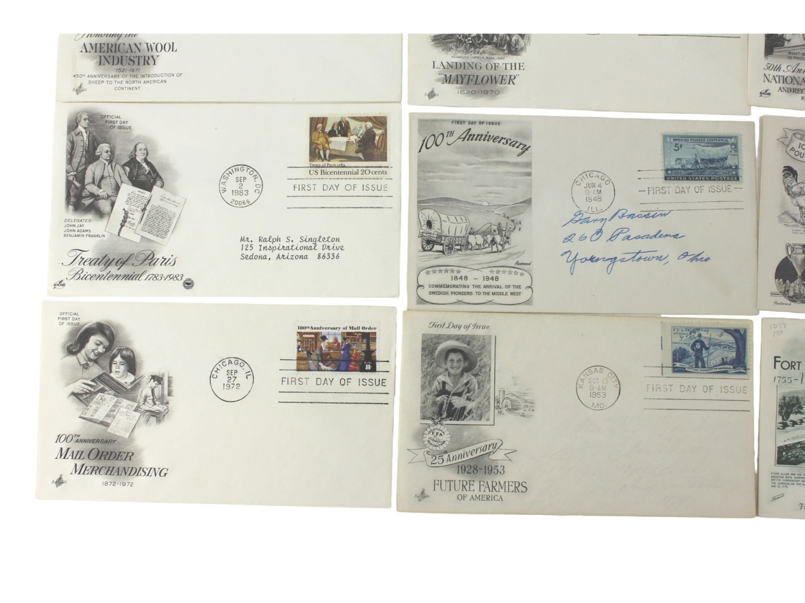 20 ASSORTED ANNIVERSARY FIRST DAY COVERS - 3