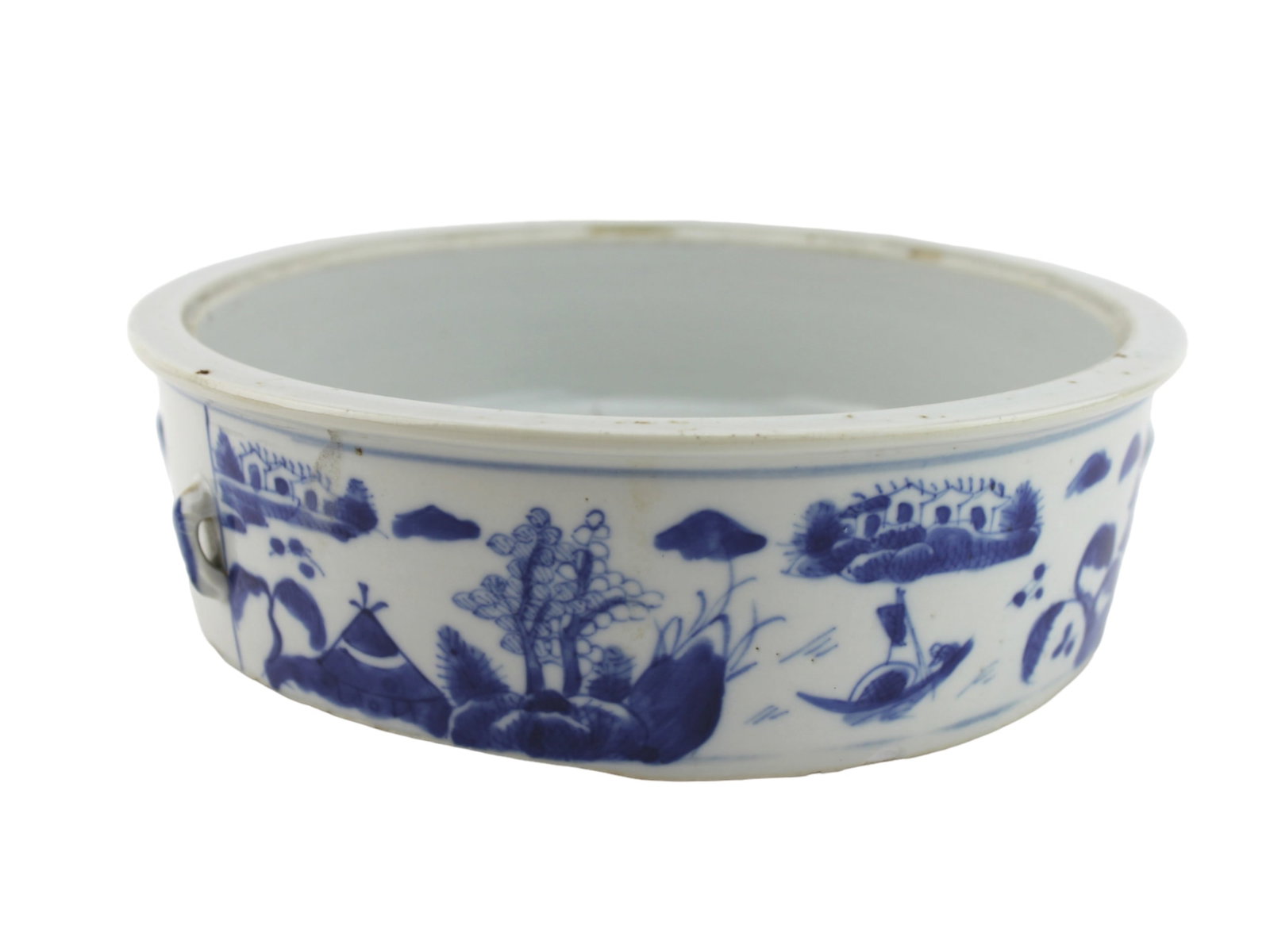 Chinese Export Canton B/W Bowl (1 of 6)