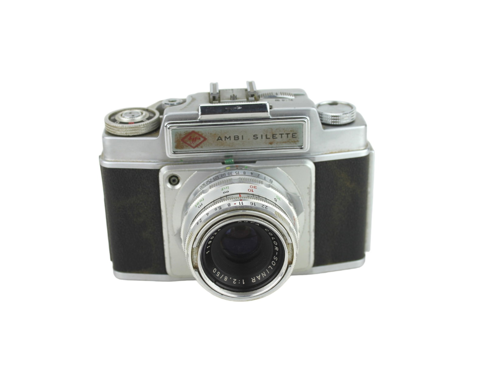 Agfa AMBI Silette35mm rangefinder camera: Agfa AMBI Silette35mm rangefinder camera. C1956-1961.