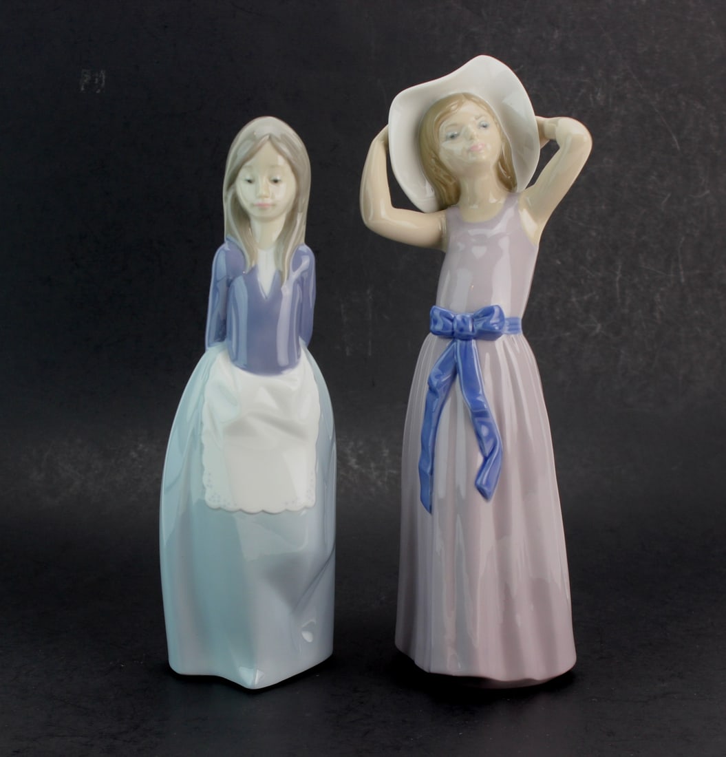 Two Lladro & Nao Porcelain Girl Figurines (1 of 10)