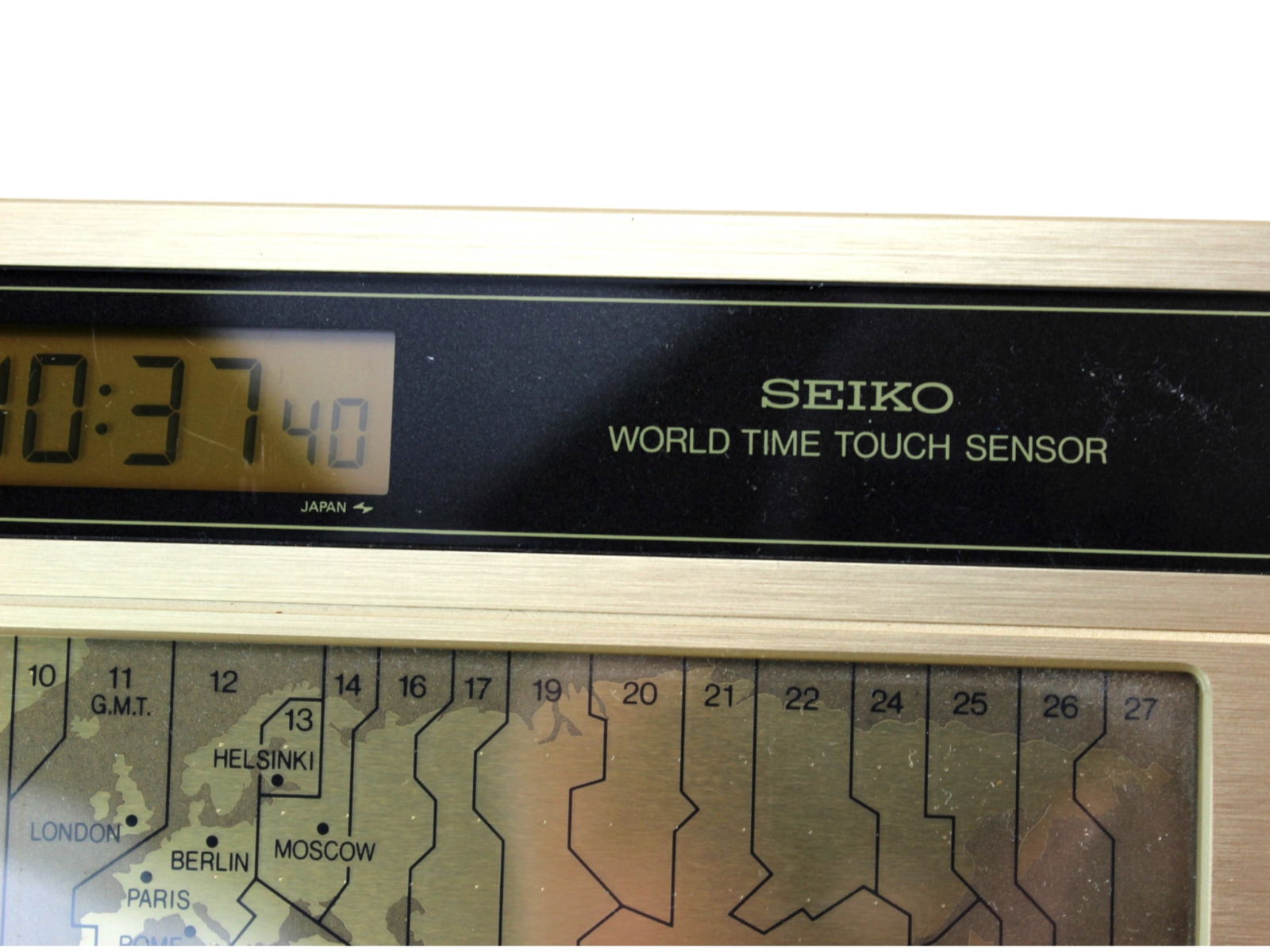 Seiko World Time Touch Sensor Digital Quartz Clock - 3