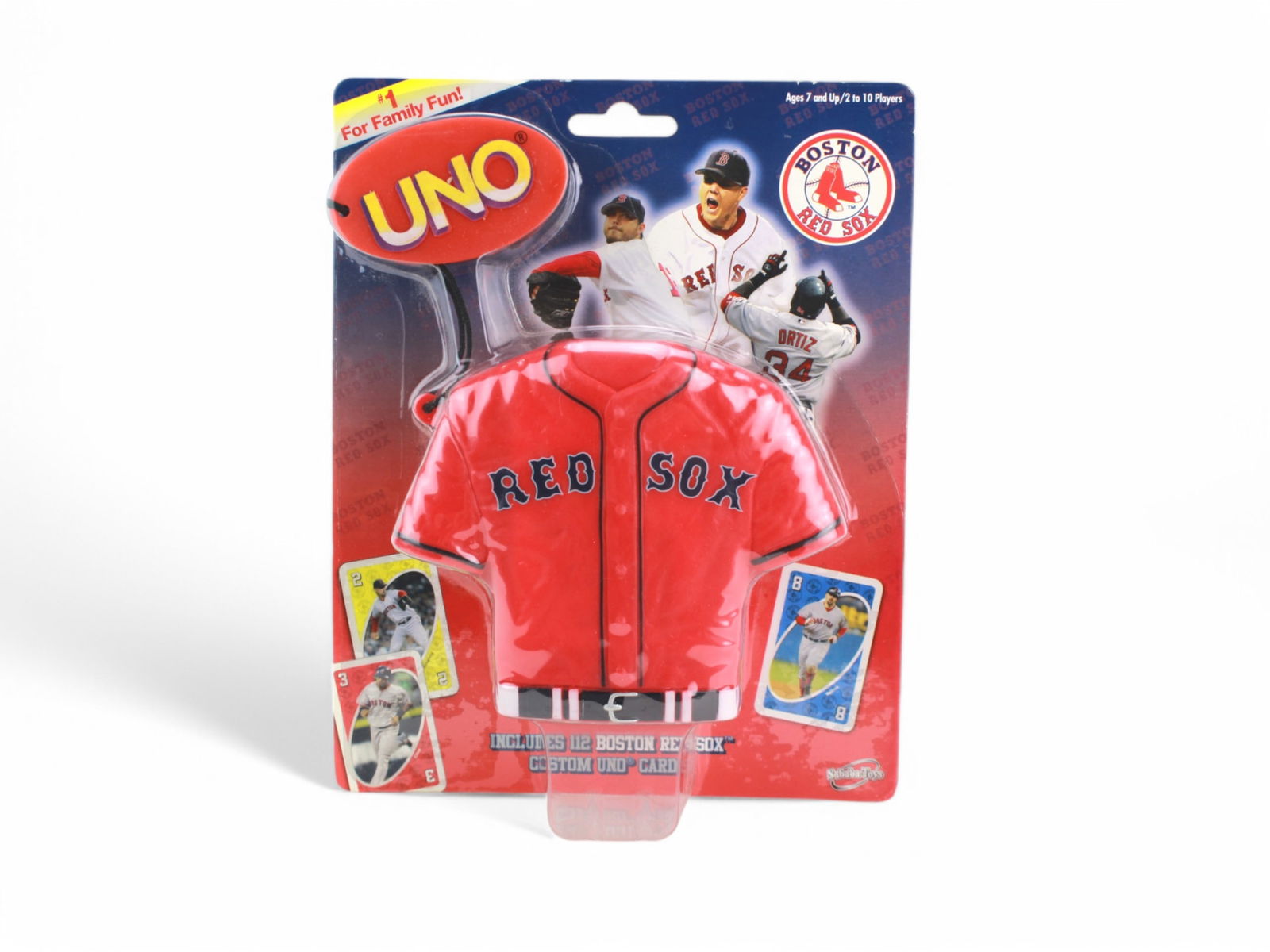 Sababa Boston Special Edition UNO Card Game: Sababa Toys Boston Red Sox Special Edition UNO Card Game. Including 112 Boston Red Sox Custom UNO Cards. in original package.