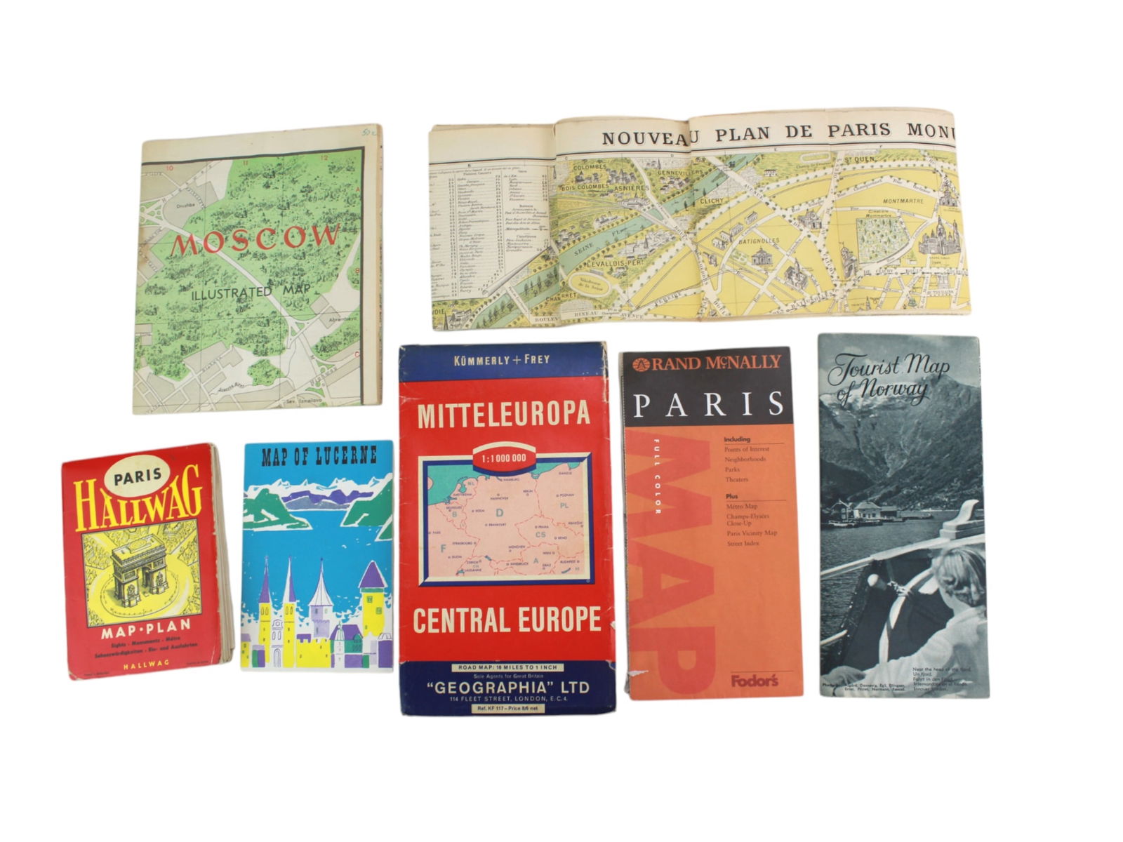 A Group of Early Europe Tourist Maps (1 of 19)
