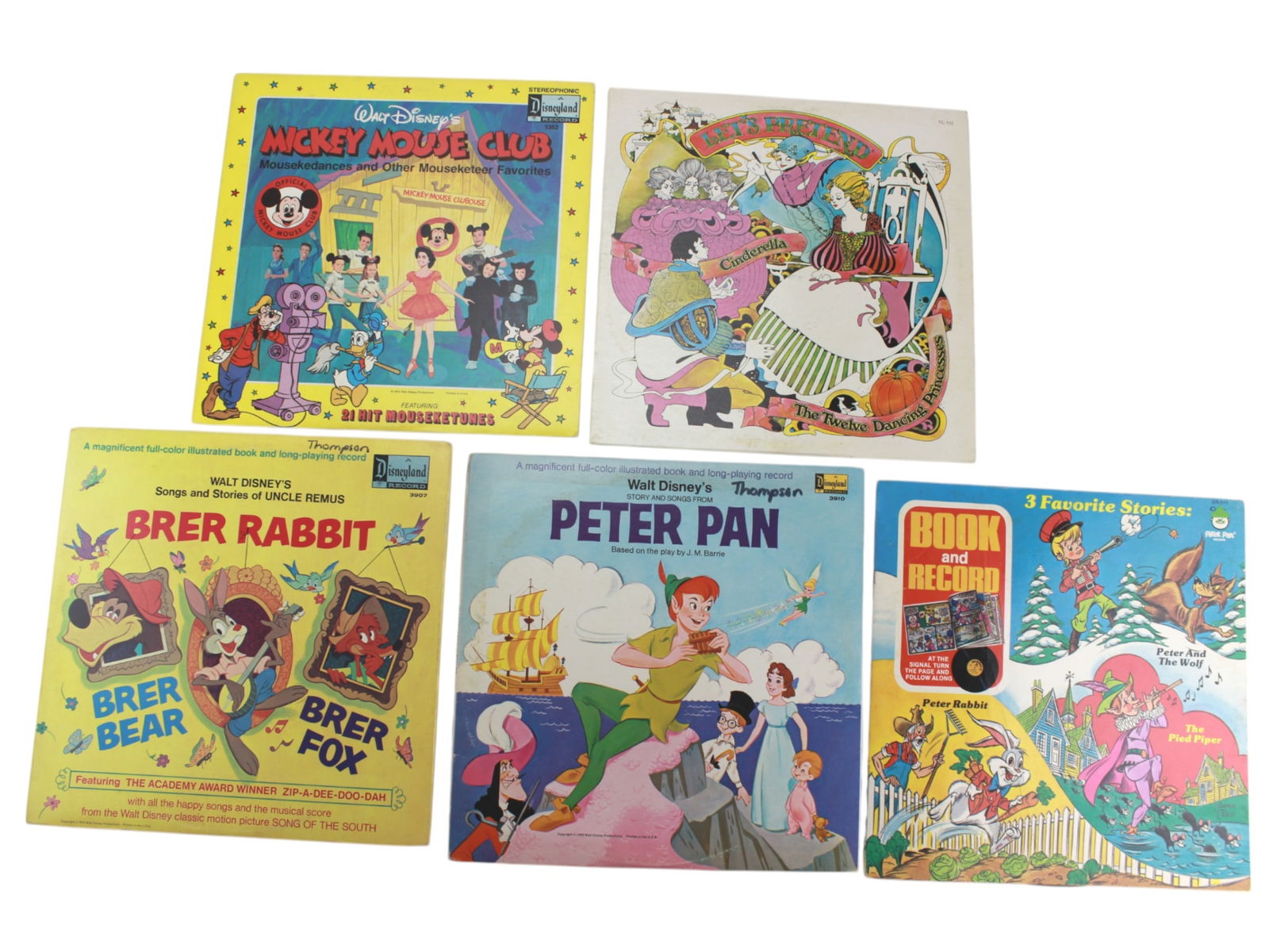 Five Children's 12-inch Vinyl Audio Records (1 of 20)