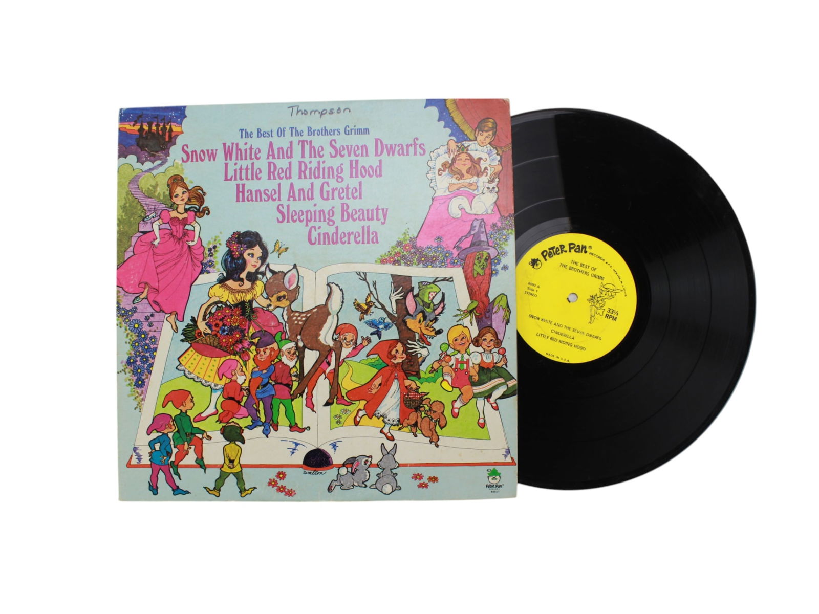 Five Children's 12-inch Vinyl Audio Records - 10