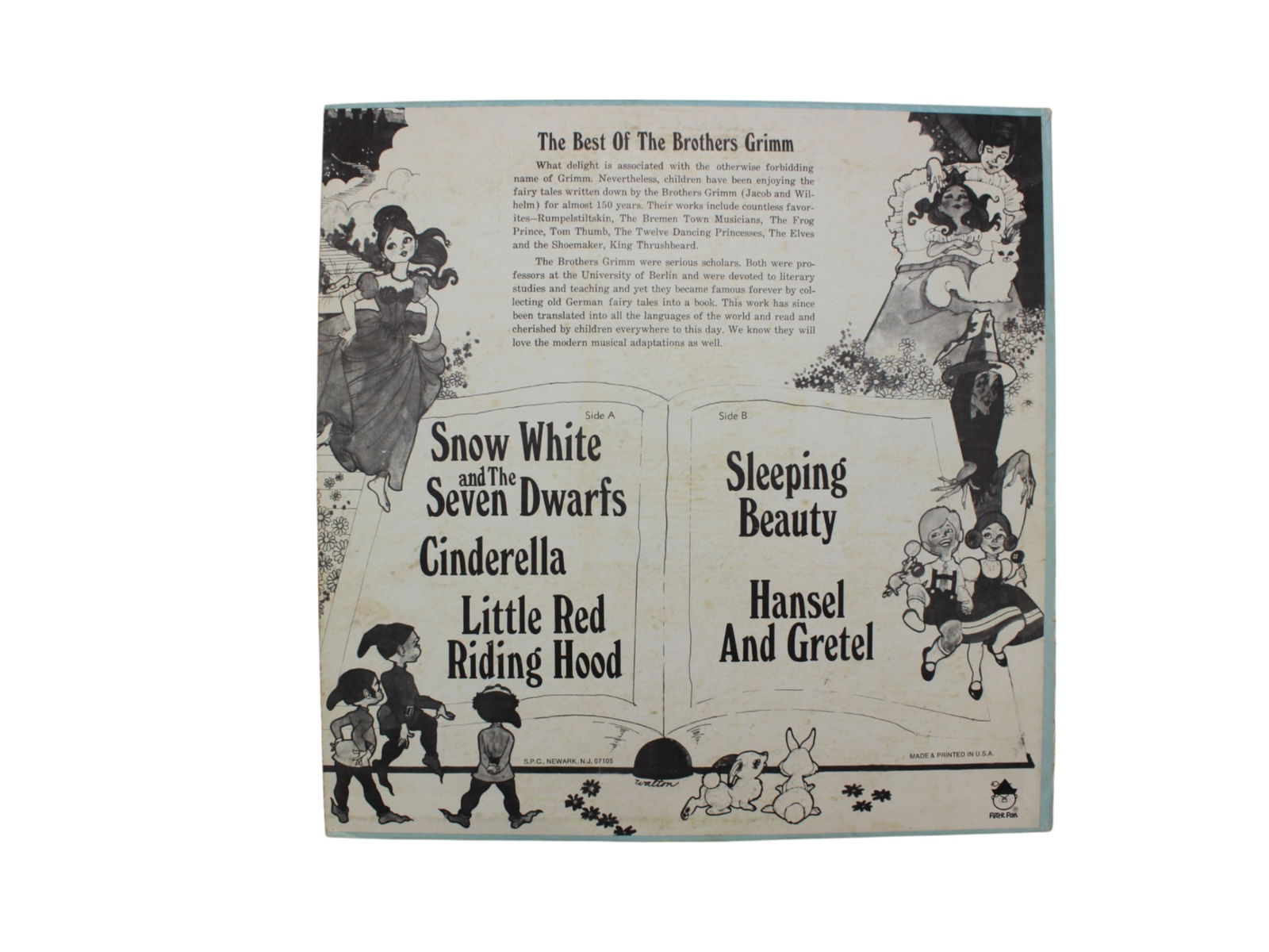 Five Children's 12-inch Vinyl Audio Records - 12