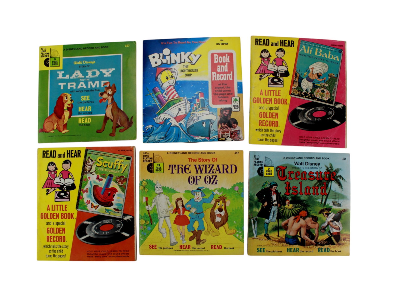 Six Children's 7-inch Vinyl Audio Records (1 of 17)