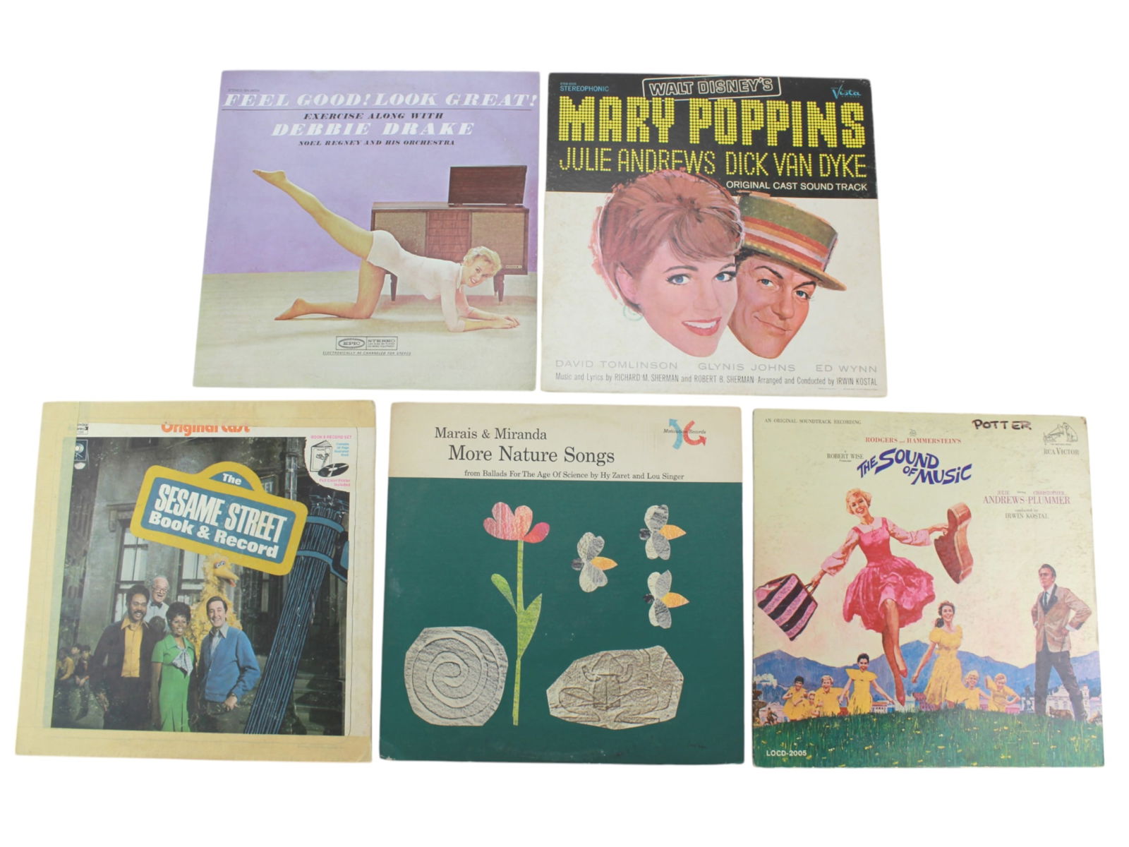 Five 12-inch Vinyl Audio Records (1 of 15)