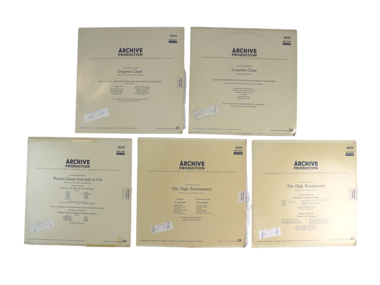 Archive LP Set: Chant to Renaissance (1 of 12)