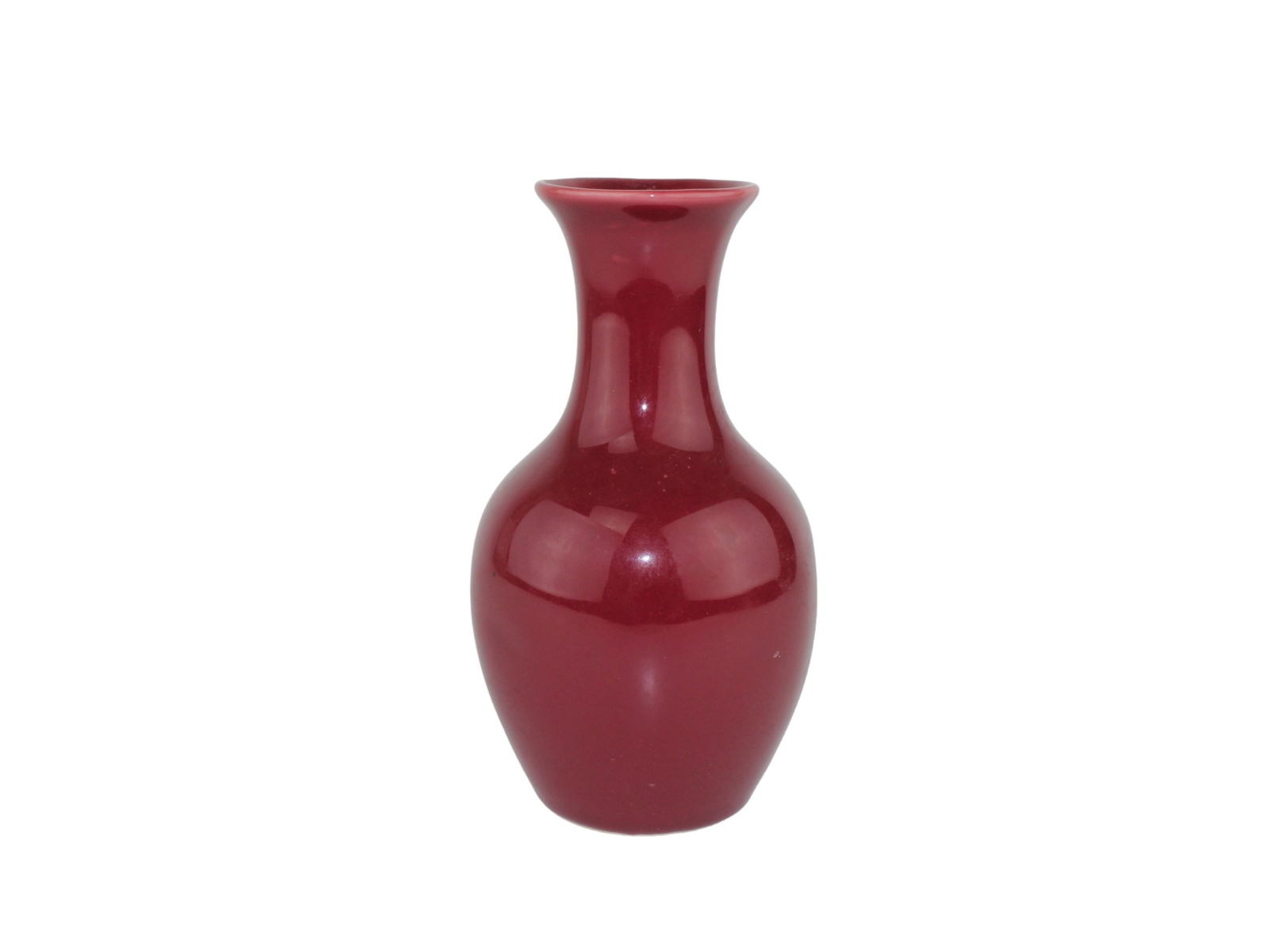 Chinese Style Oxblood-Glazed Porcelain Vase (1 of 5)
