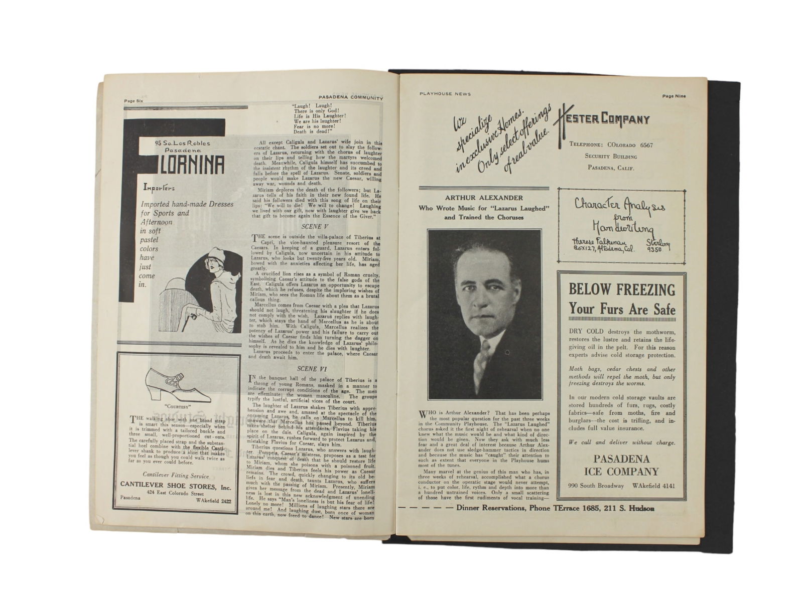 Pasadena Playhouse Program – Lazarus Laughed,1929 - 3