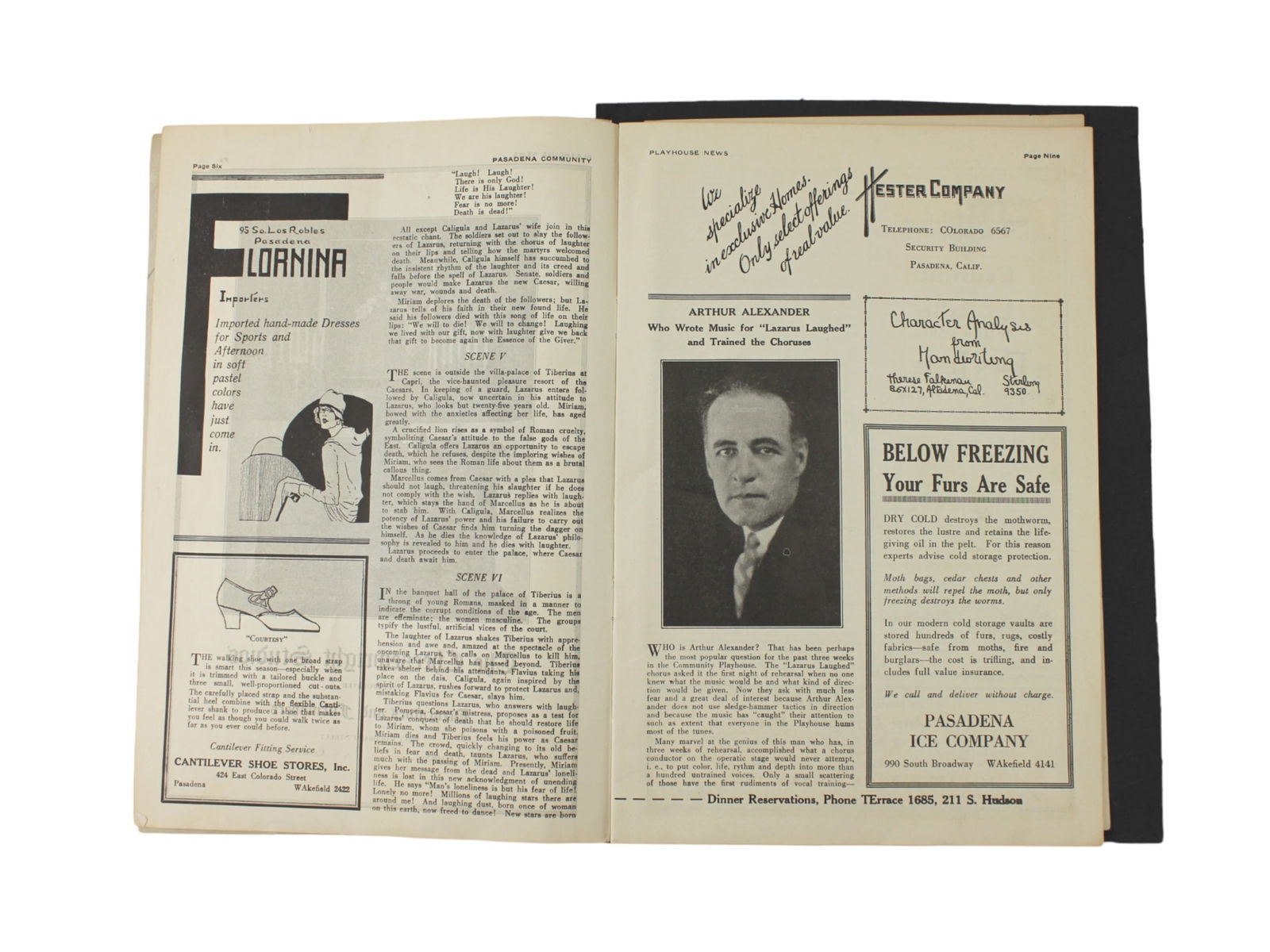 Pasadena Playhouse Program – Lazarus Laughed,1929 - 9