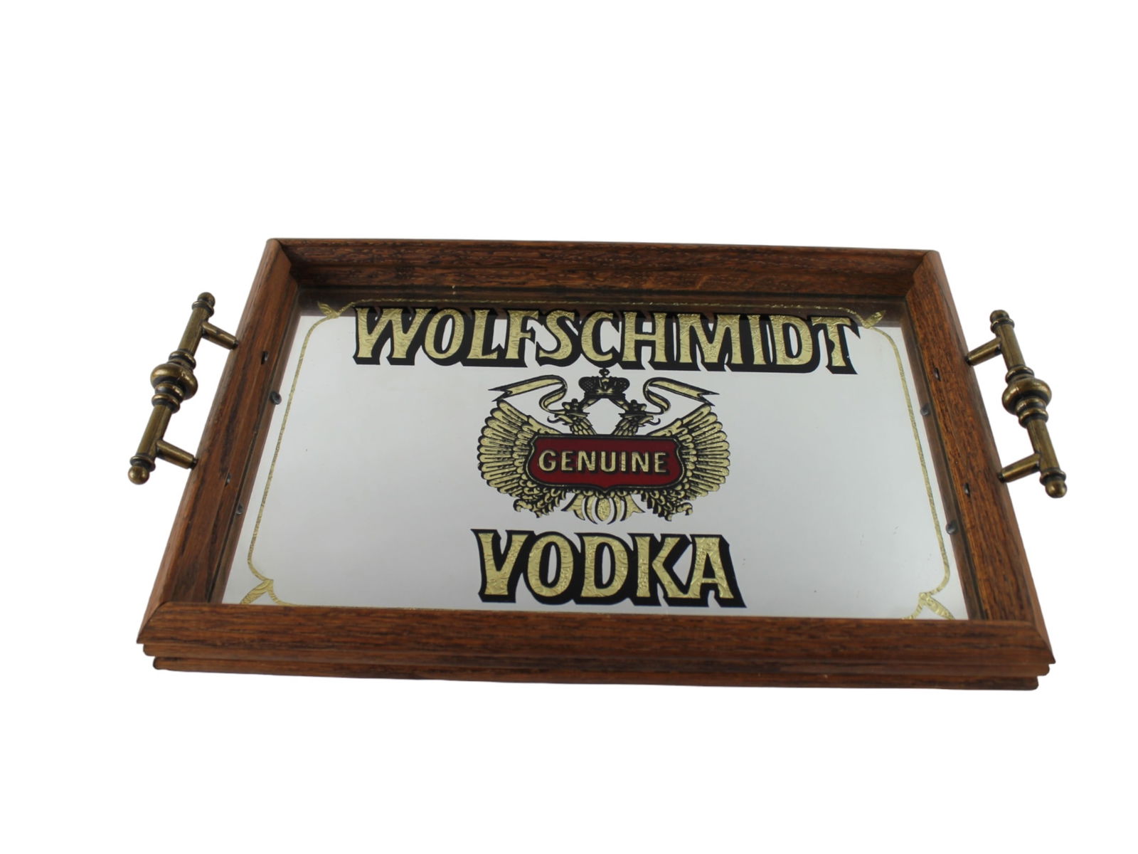 Wolfschmidt Vodka Vintage Mirror Tray (1 of 4)