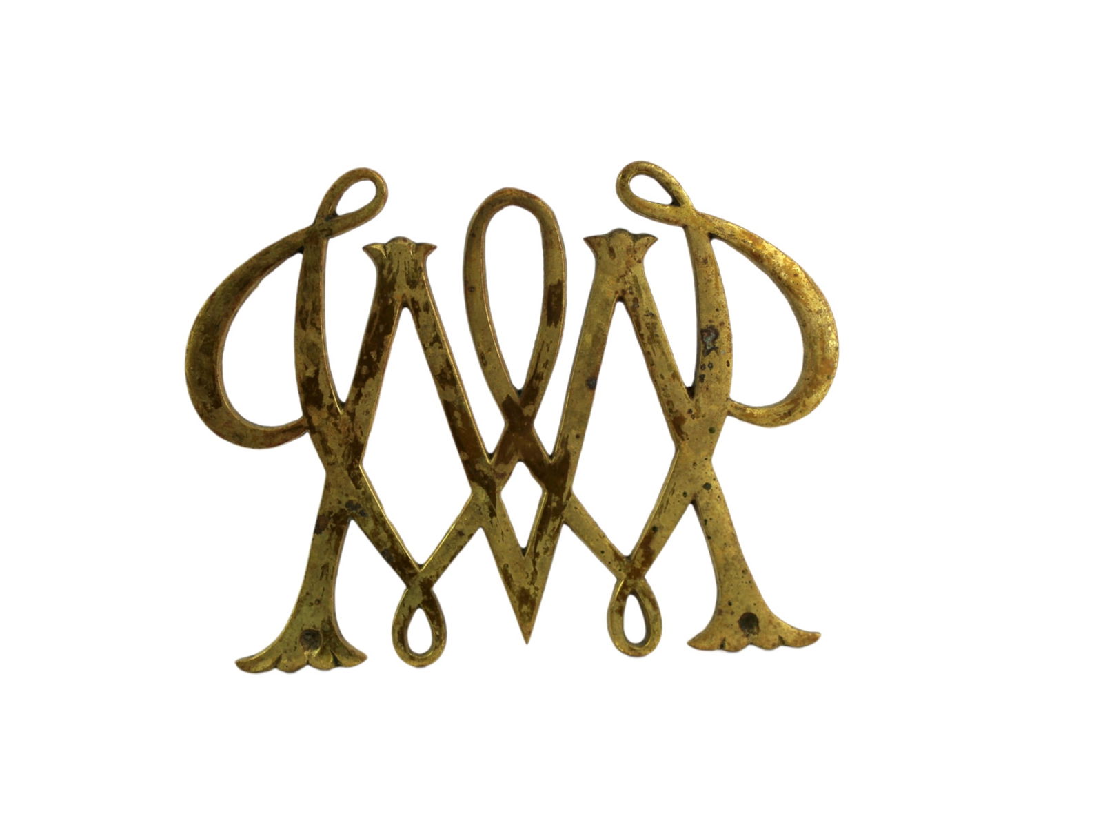 William & Mary Cypher Brass Trivet (1 of 4)
