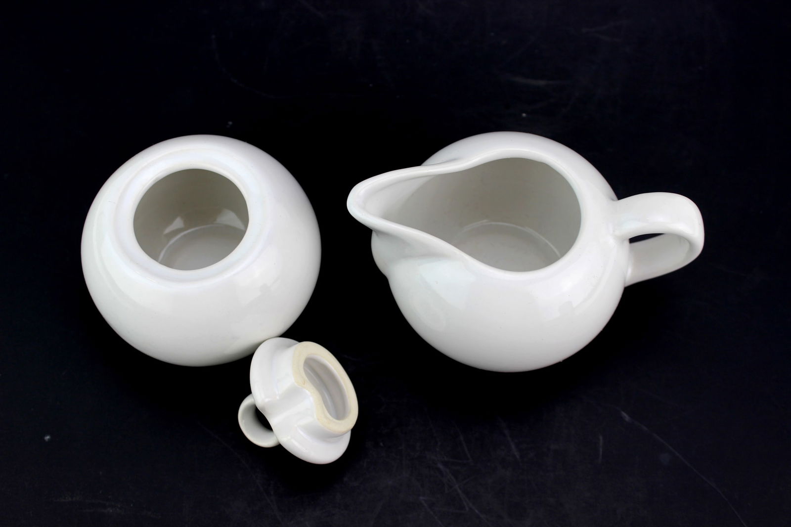 Two White Porcelain Kitchen Items - 2