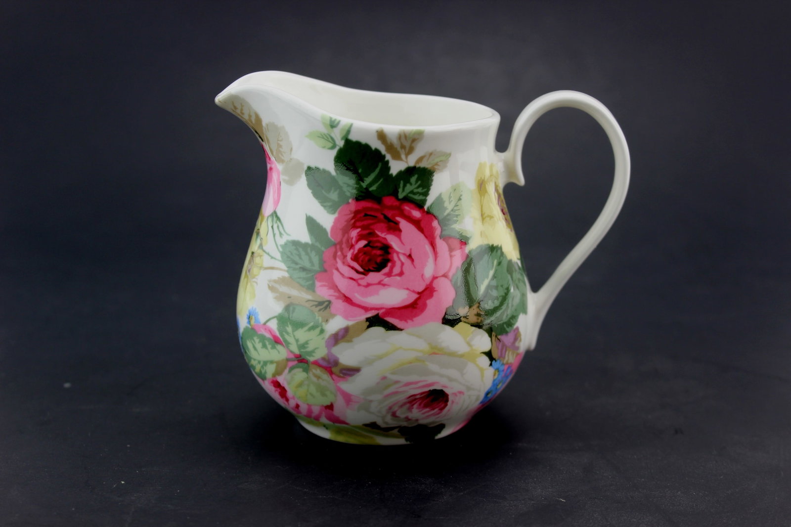 Sanderson Floral Fine Bone Creamer Pitcher (1 of 6)
