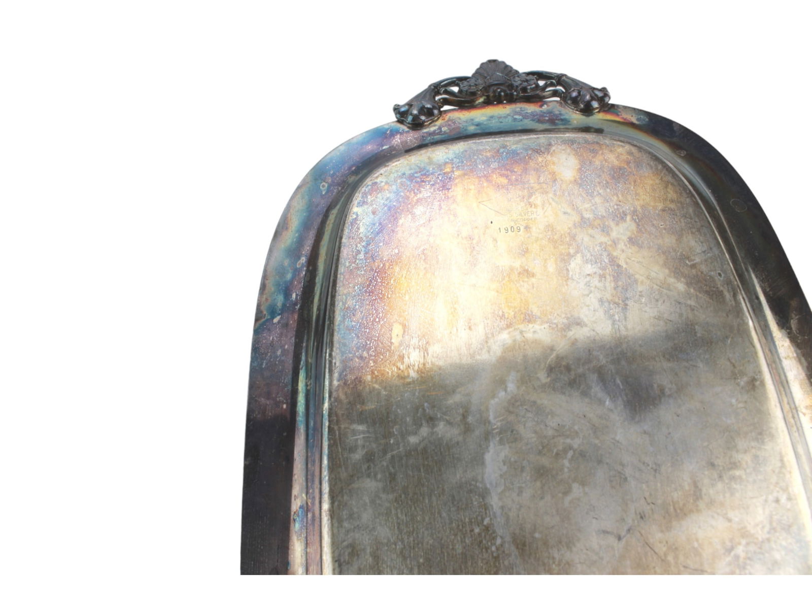 Three Vintage Oval Serving Trays - 5