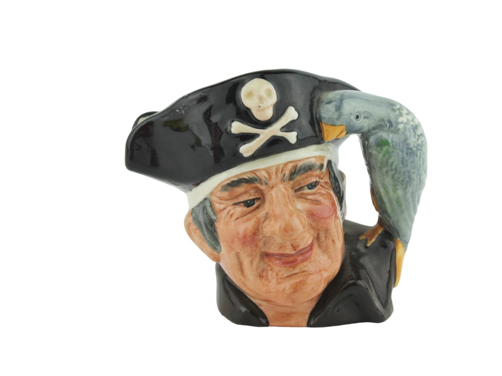 Royal Doulton Toby Mug "Long John Silver" D6386: Vintage Royal Doulton England "Long John Silver" Toby Mug, D 6386, CORP 1951. 3 3/4 in. Tall.