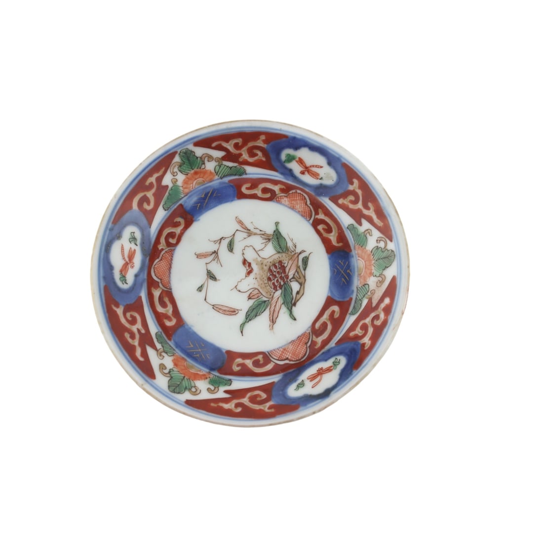 A Japanese Imari porcelain saucer (1 of 5)