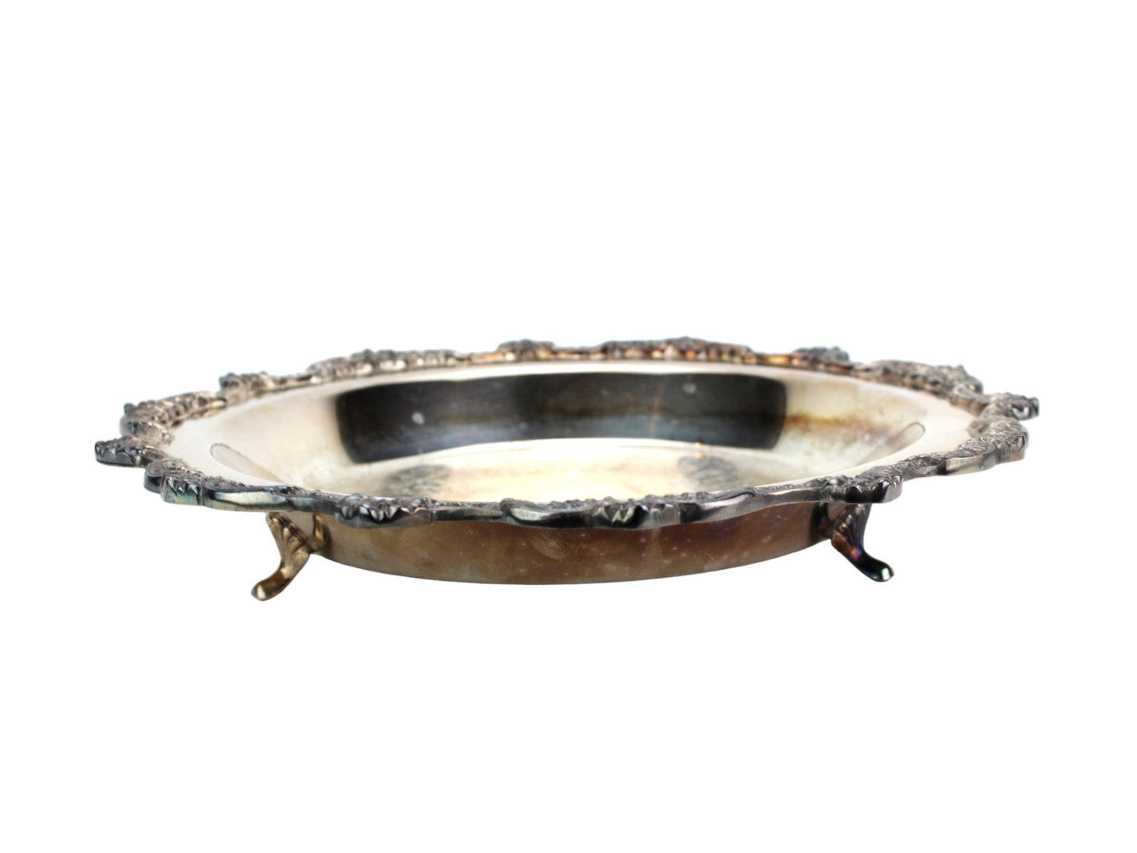POOLE SILVERPLATED FOOTED SERVING TRAY (1 of 6)