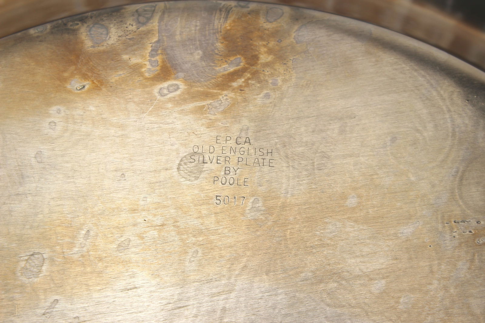 POOLE SILVERPLATED FOOTED SERVING TRAY - 5