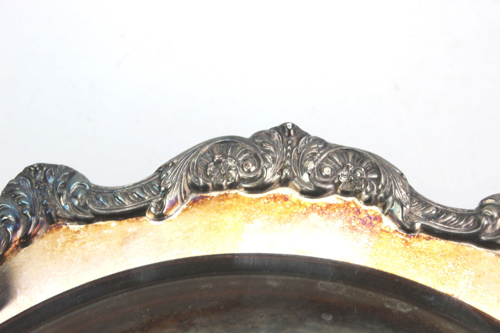 POOLE SILVERPLATED FOOTED SERVING TRAY - 6