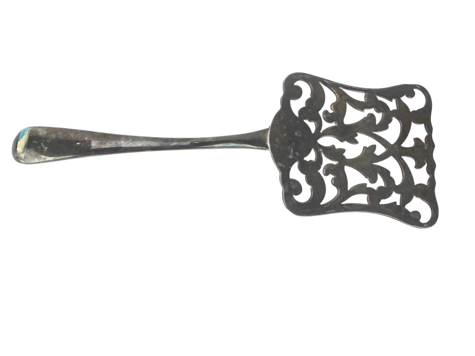 THREE SILVER PLATE SPATULAS - 3