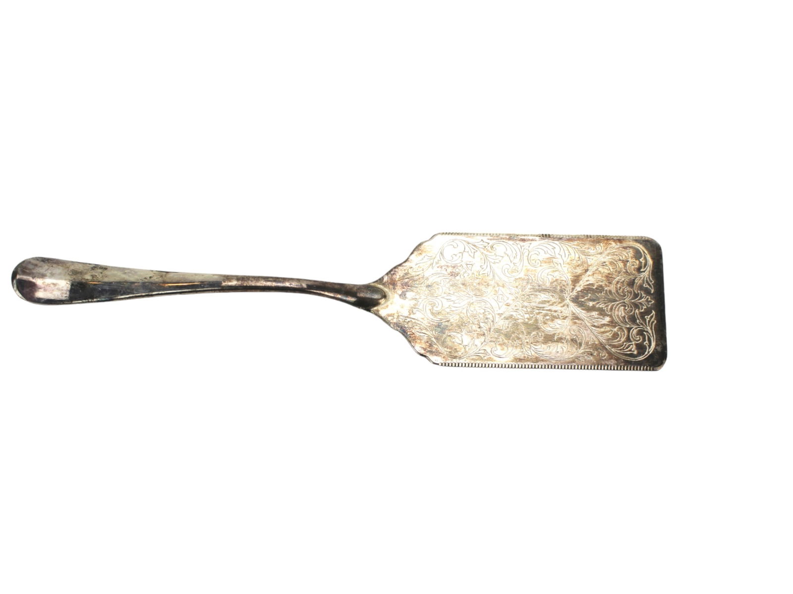 THREE SILVER PLATE SPATULAS - 5