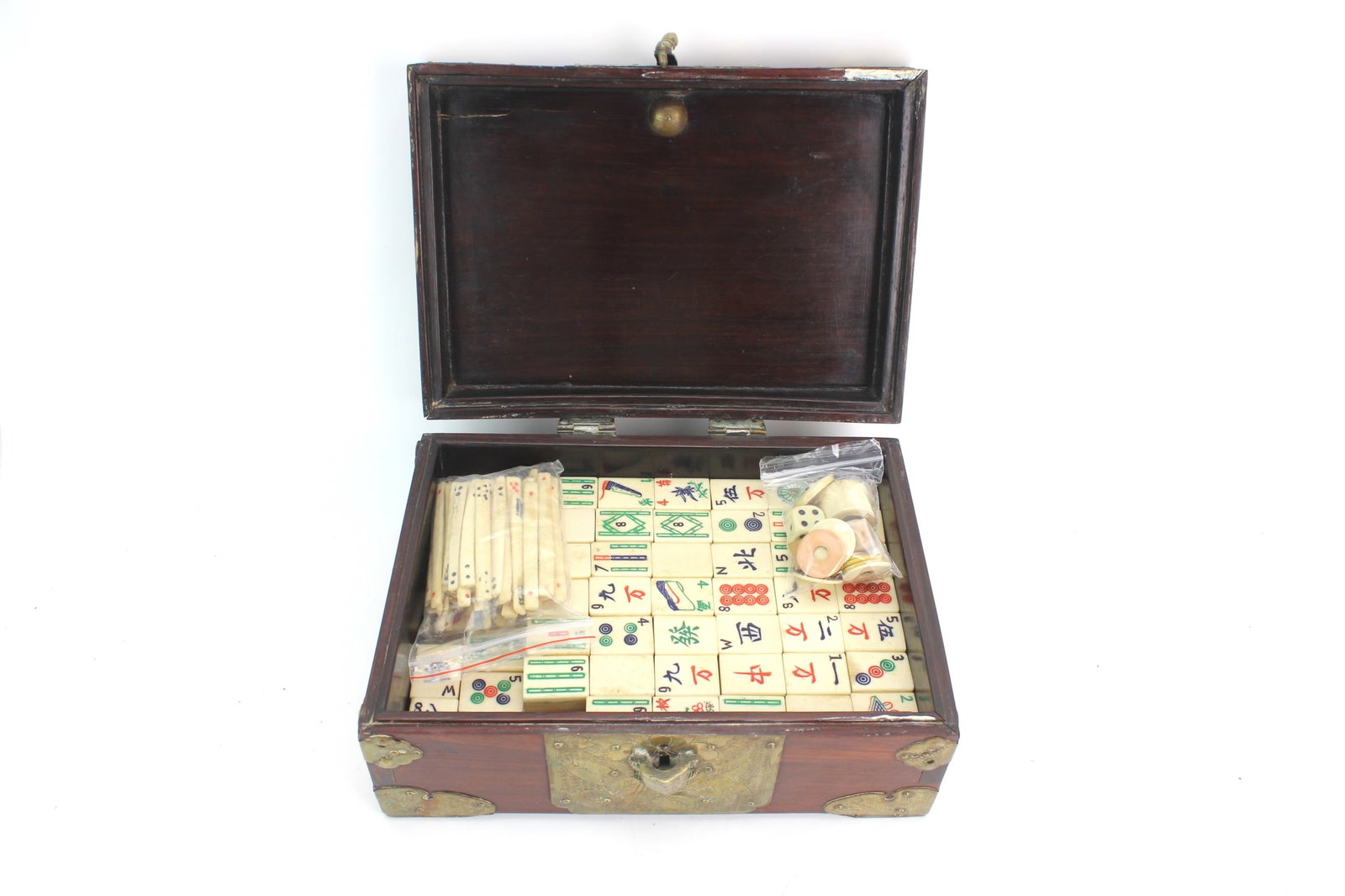 Antique Chinese Mahjong & Lottery Staff Set (1 of 10)