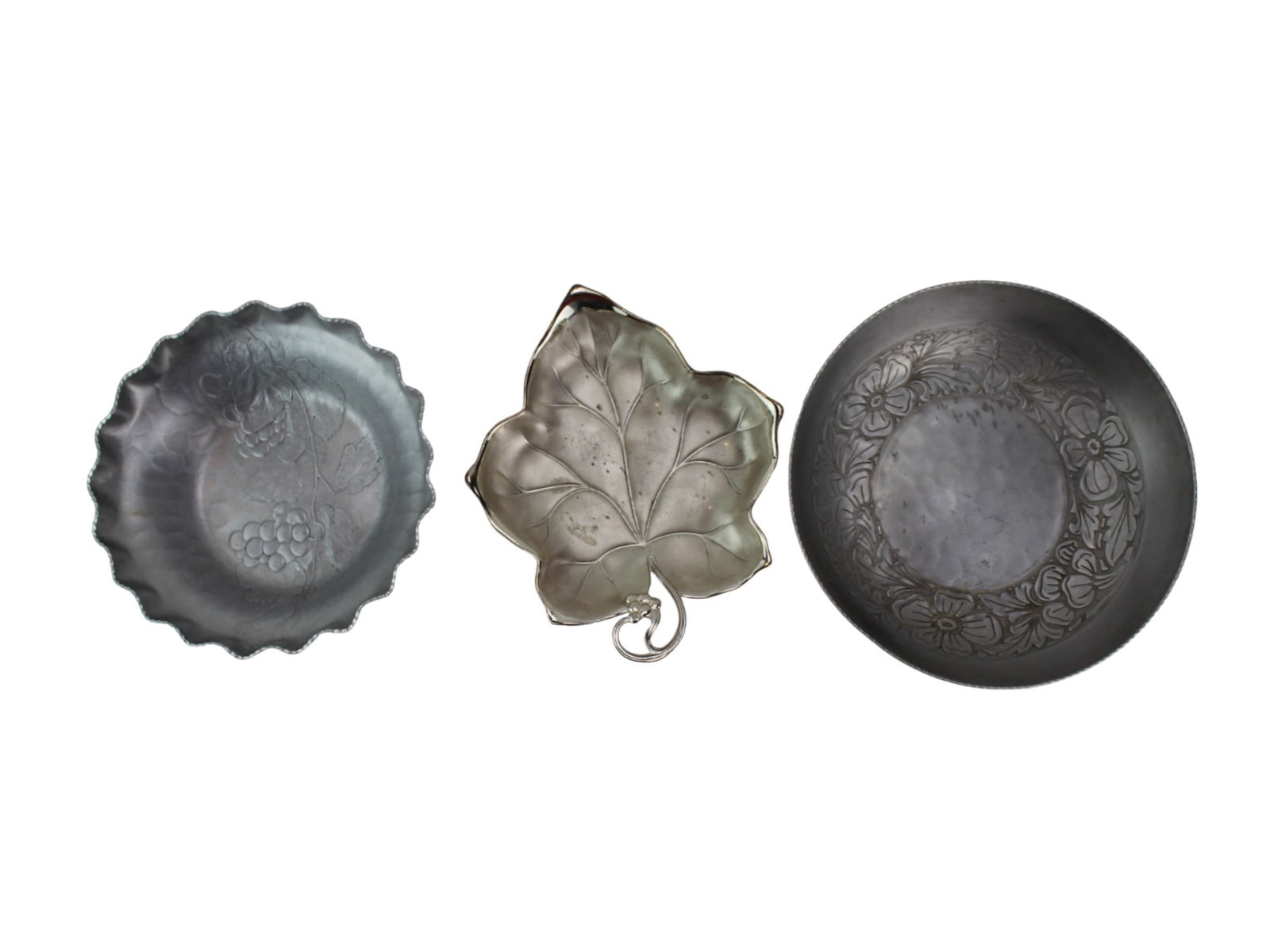 Three Metal Table Serving Bowls - 2