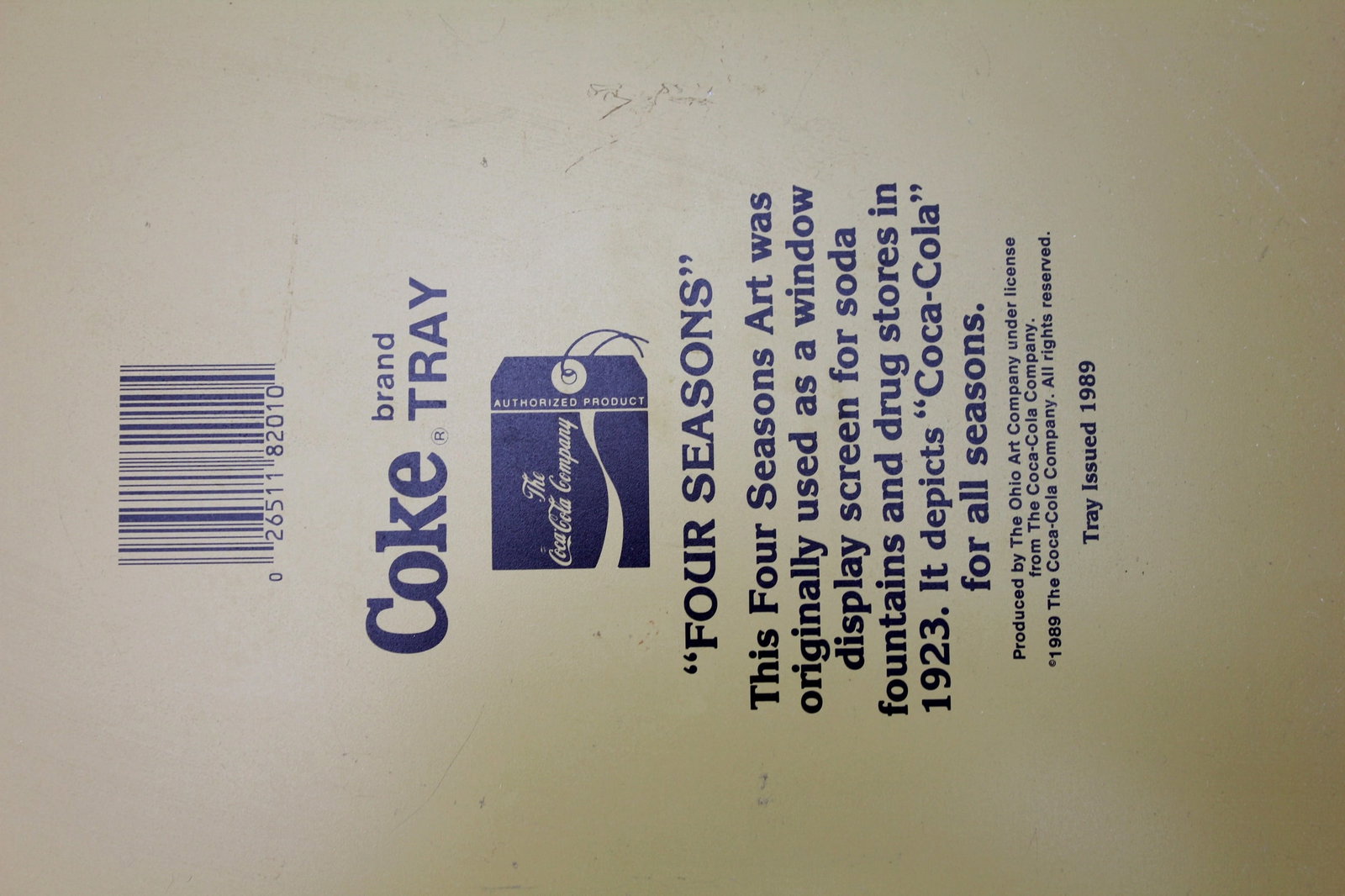 FIVE VARIOUS TIN SERVING TRAYS - 10