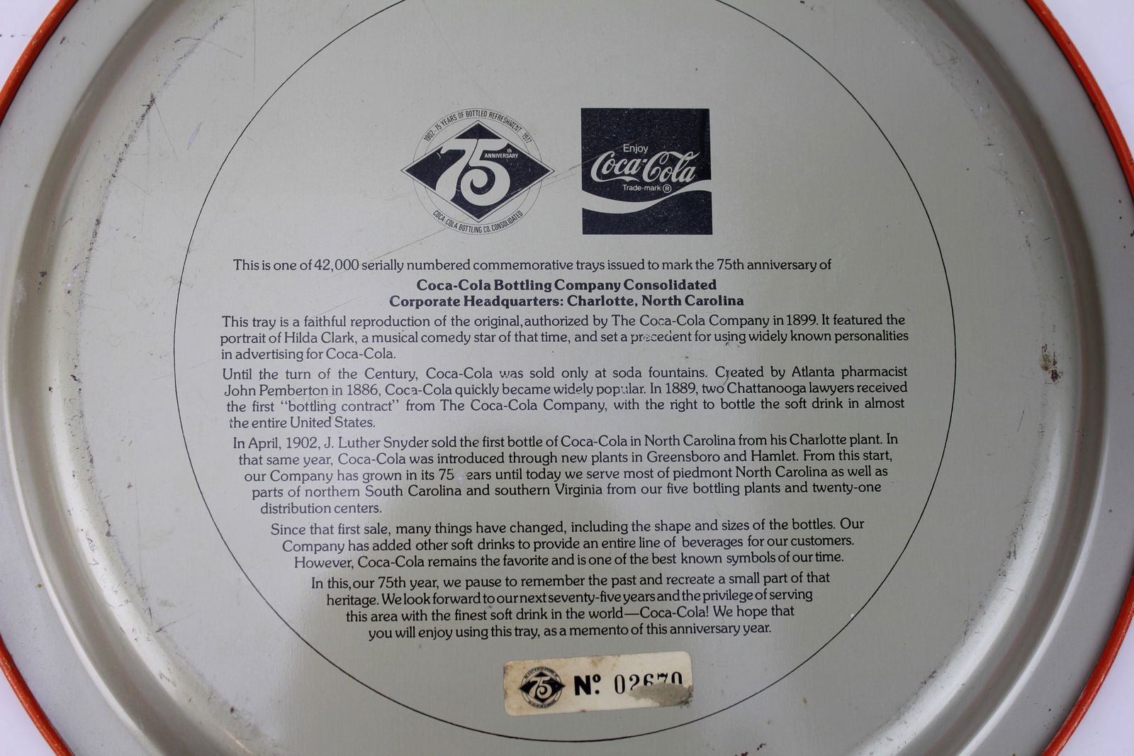 FIVE VARIOUS TIN SERVING TRAYS - 5