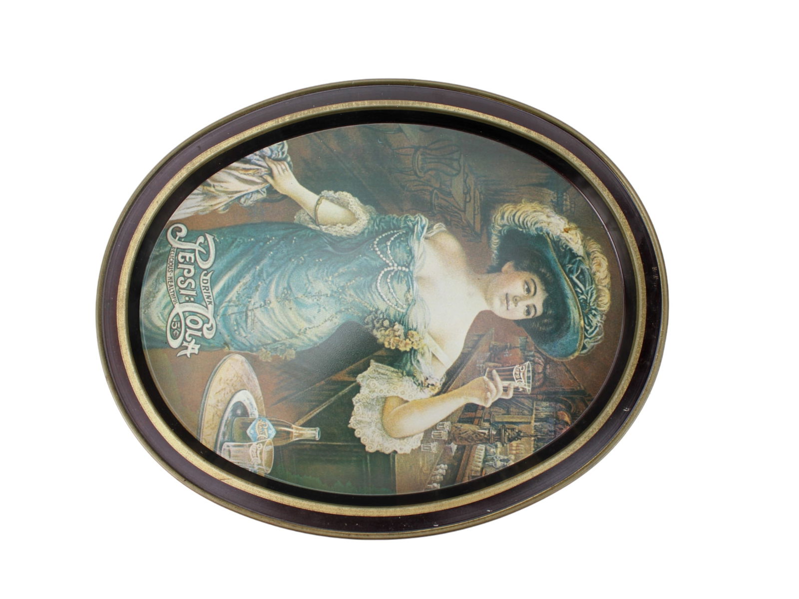 FIVE VARIOUS TIN SERVING TRAYS - 6