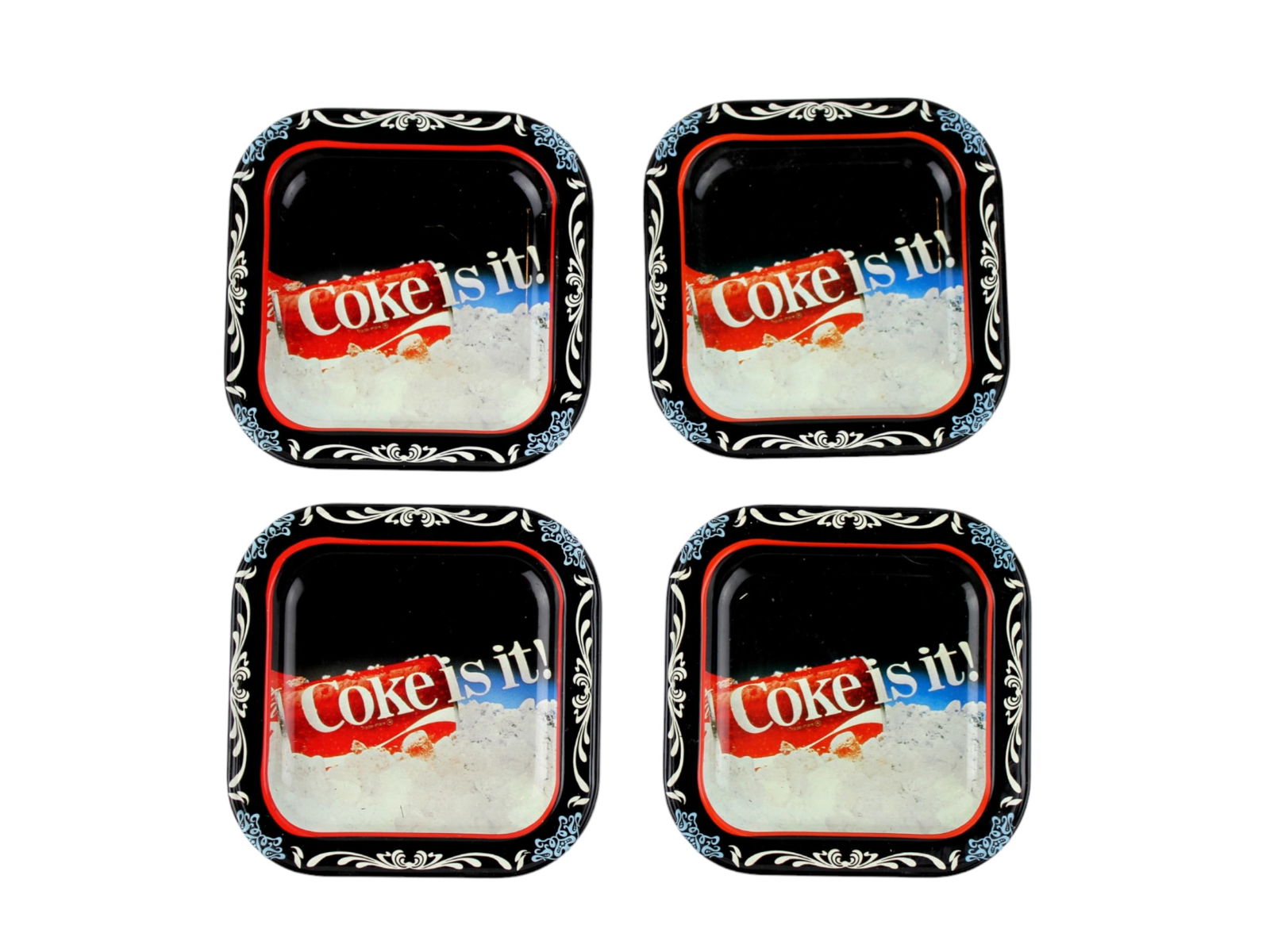8 COCA COLA TIN CUP COASTERS - 4